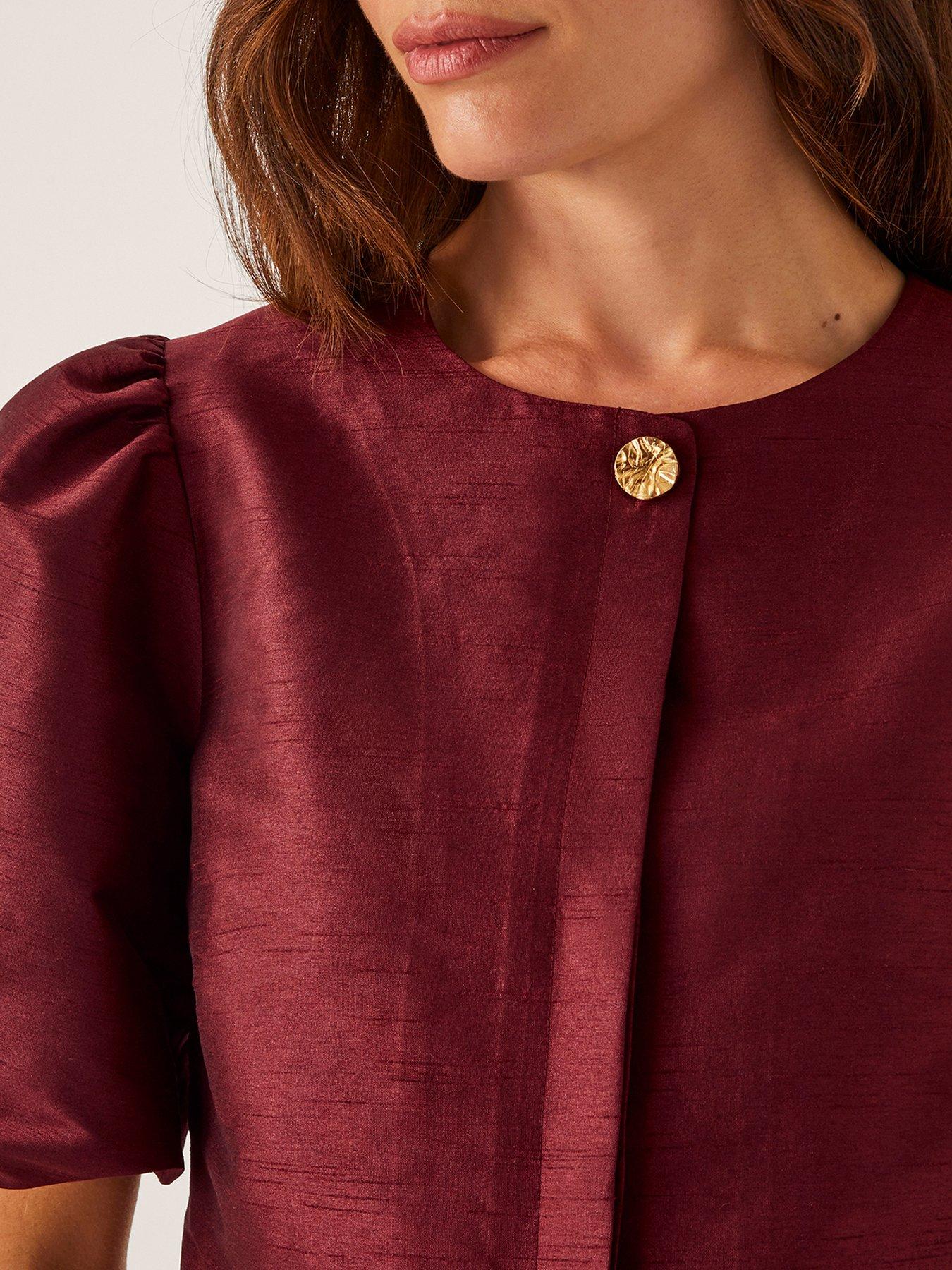  image of monsoon-mya-jacket-burgundy