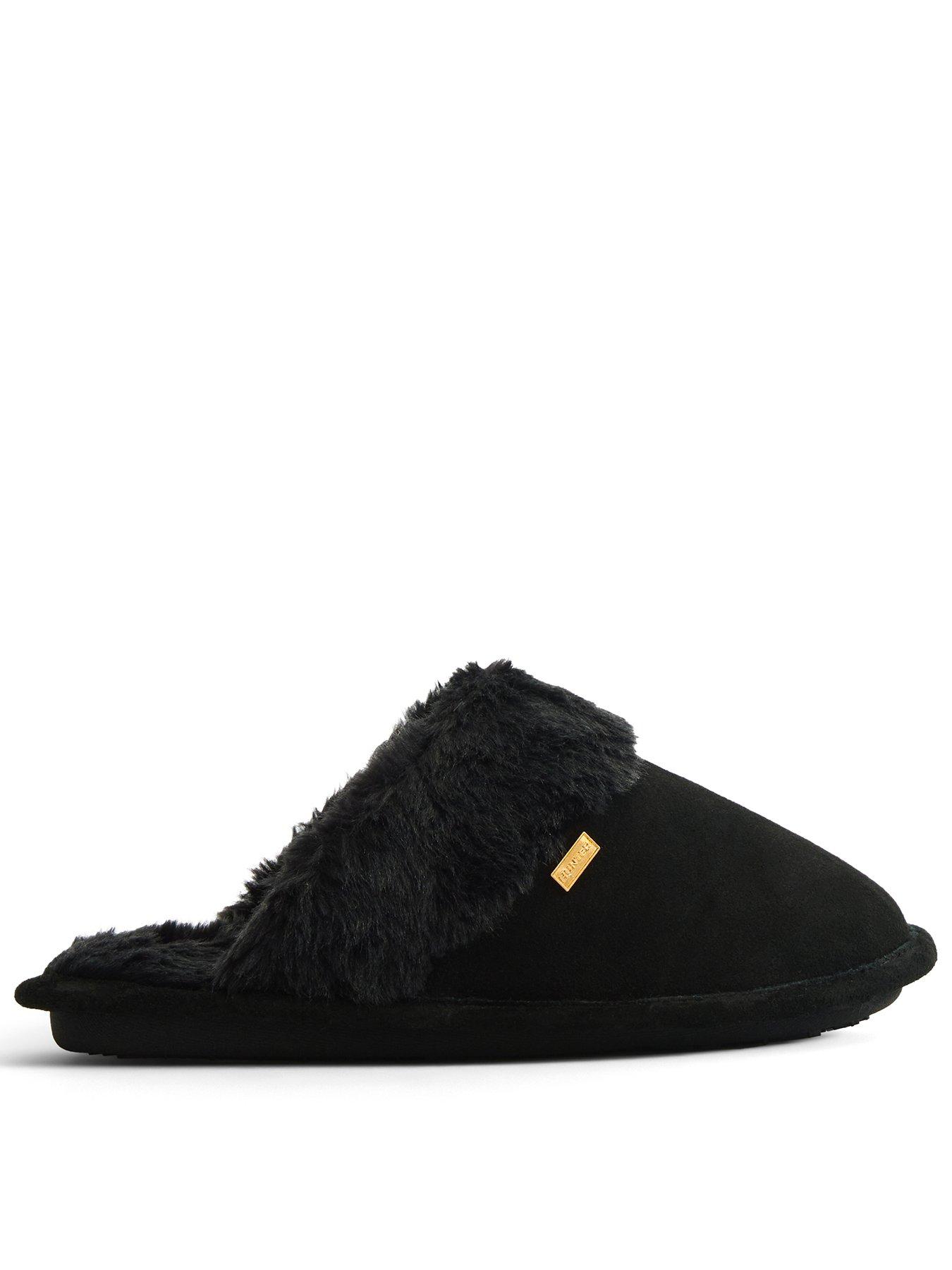  image of hunter-mule-slipper-gift-box-black