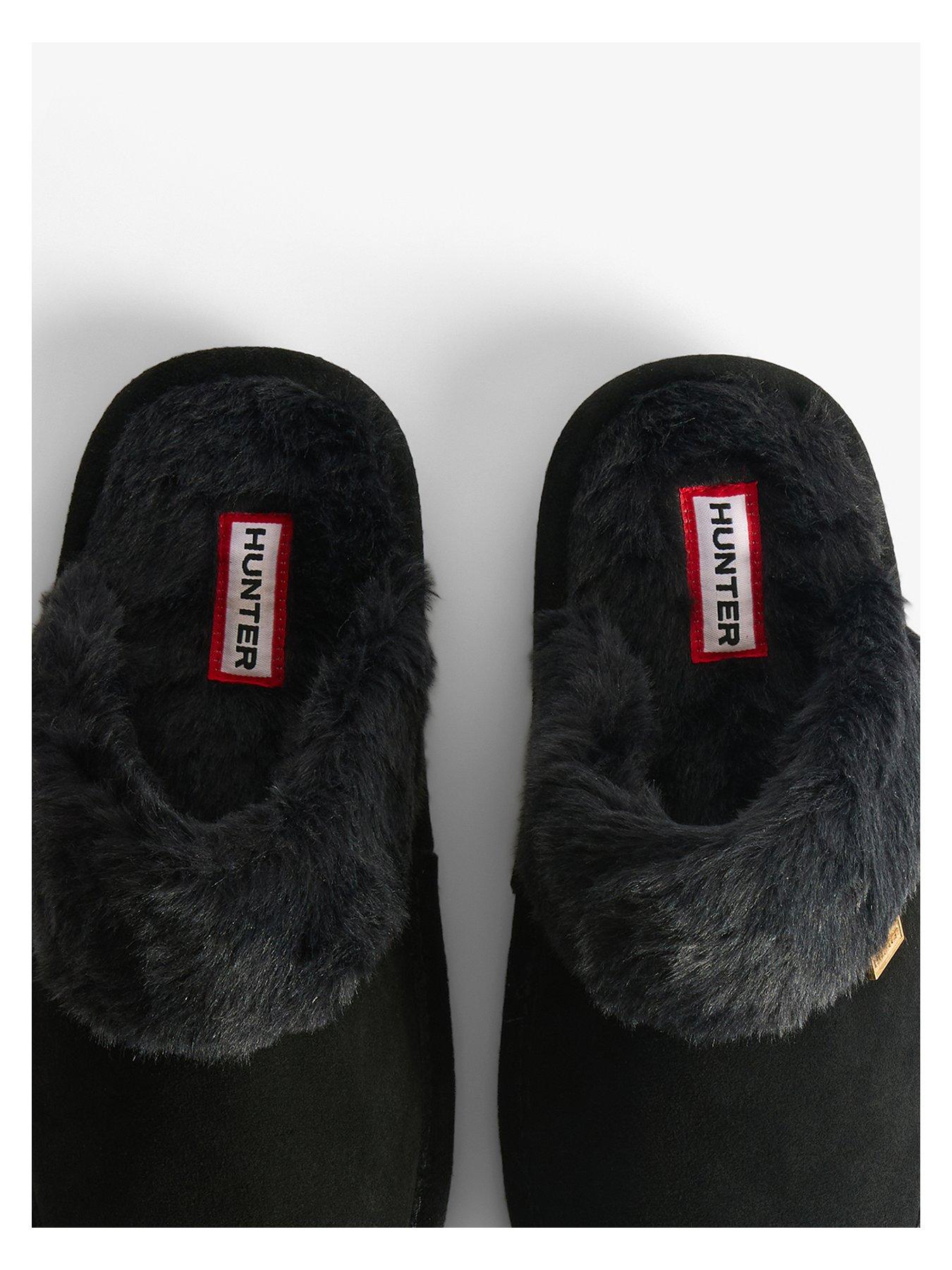  image of hunter-mule-slipper-gift-box-black