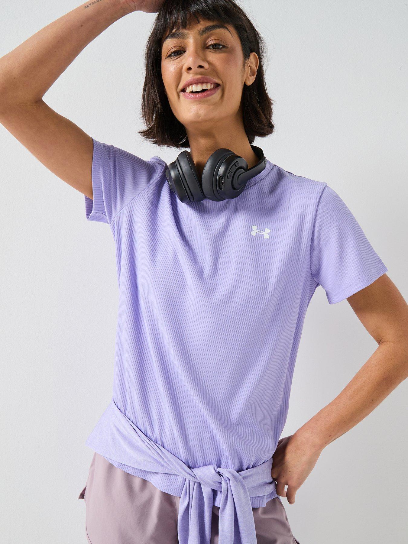 under-armour-womens-training-tech-rib-t-shirt-purple