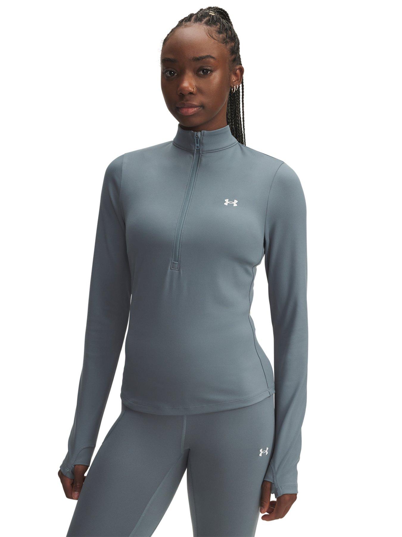 UNDER ARMOUR Womens Training Motion 1/2 Zip Top - Black