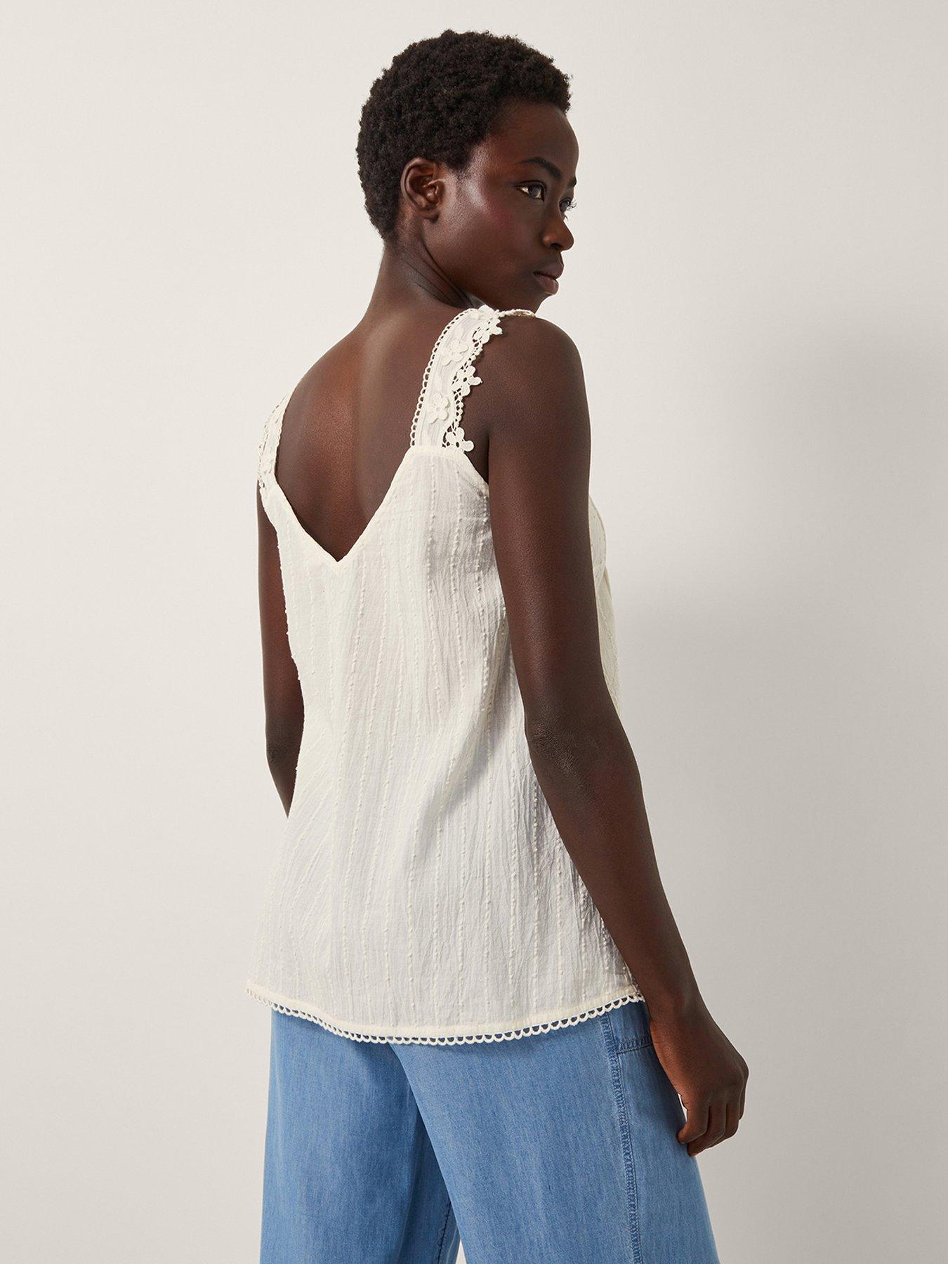  image of monsoon-celia-lace-pintuck-cami-cream