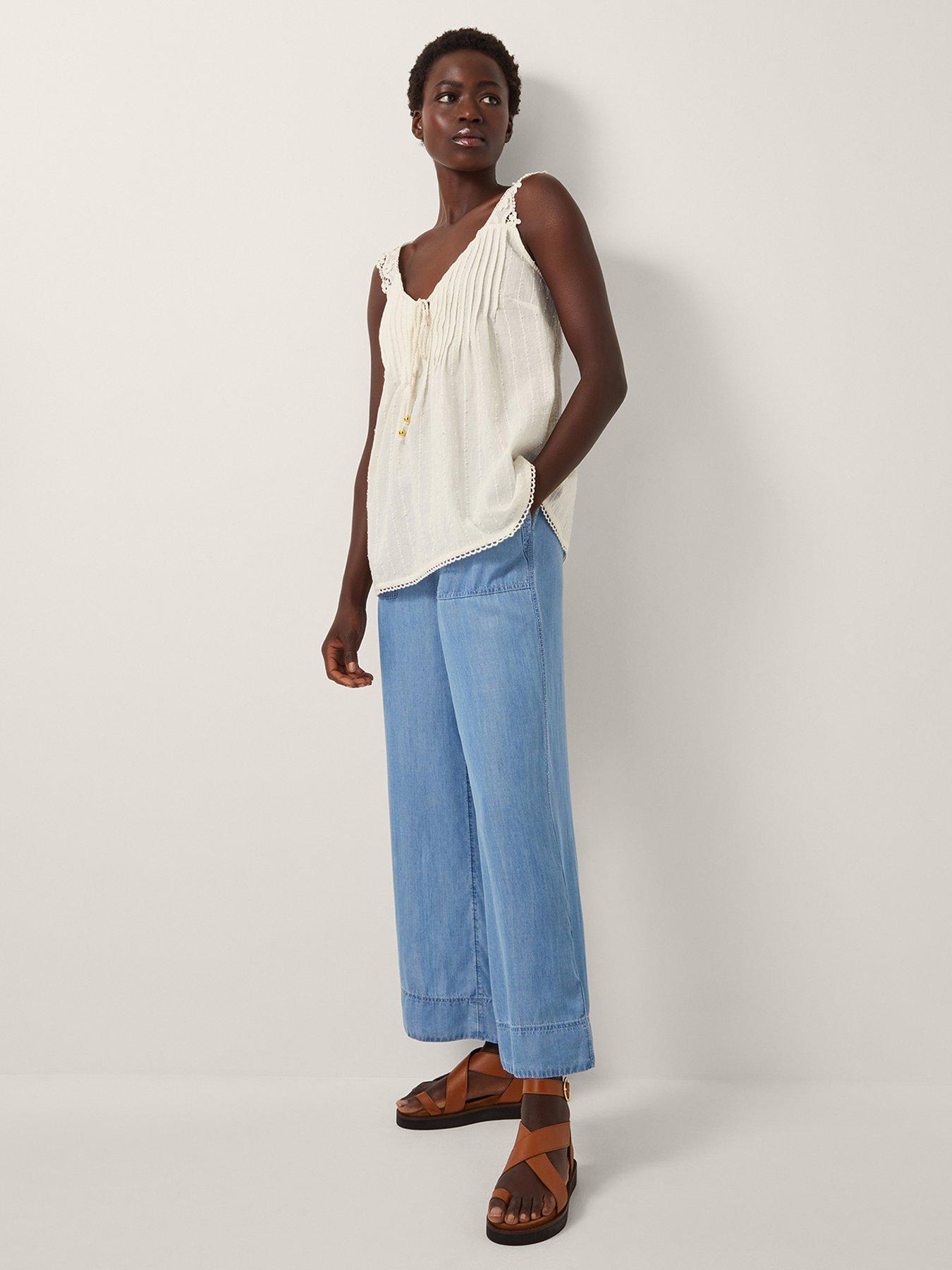  image of monsoon-celia-lace-pintuck-cami-cream