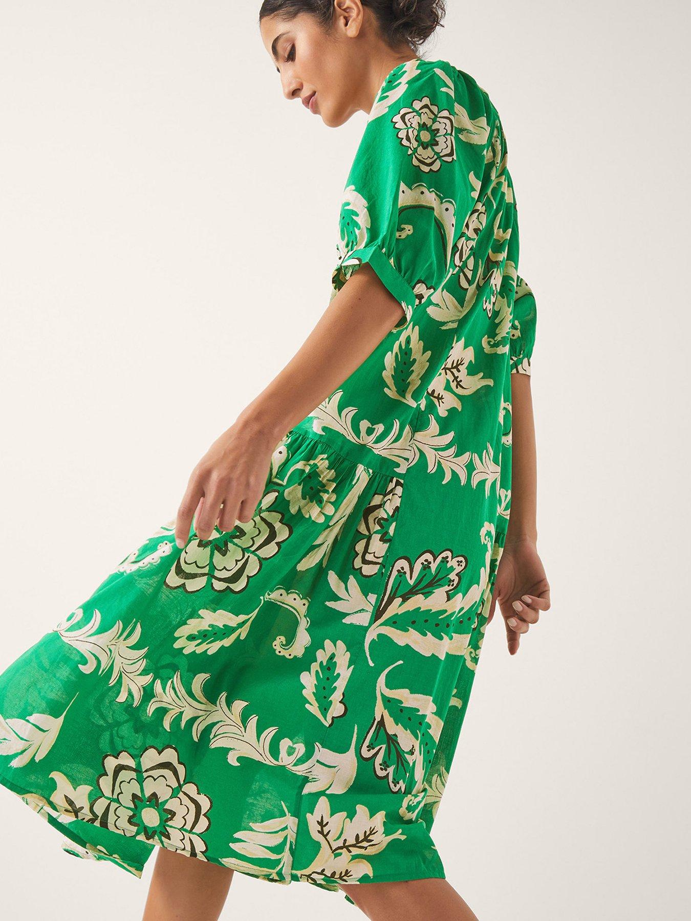 Image 4 of 5 of Monsoon Kristen Dress - Green
