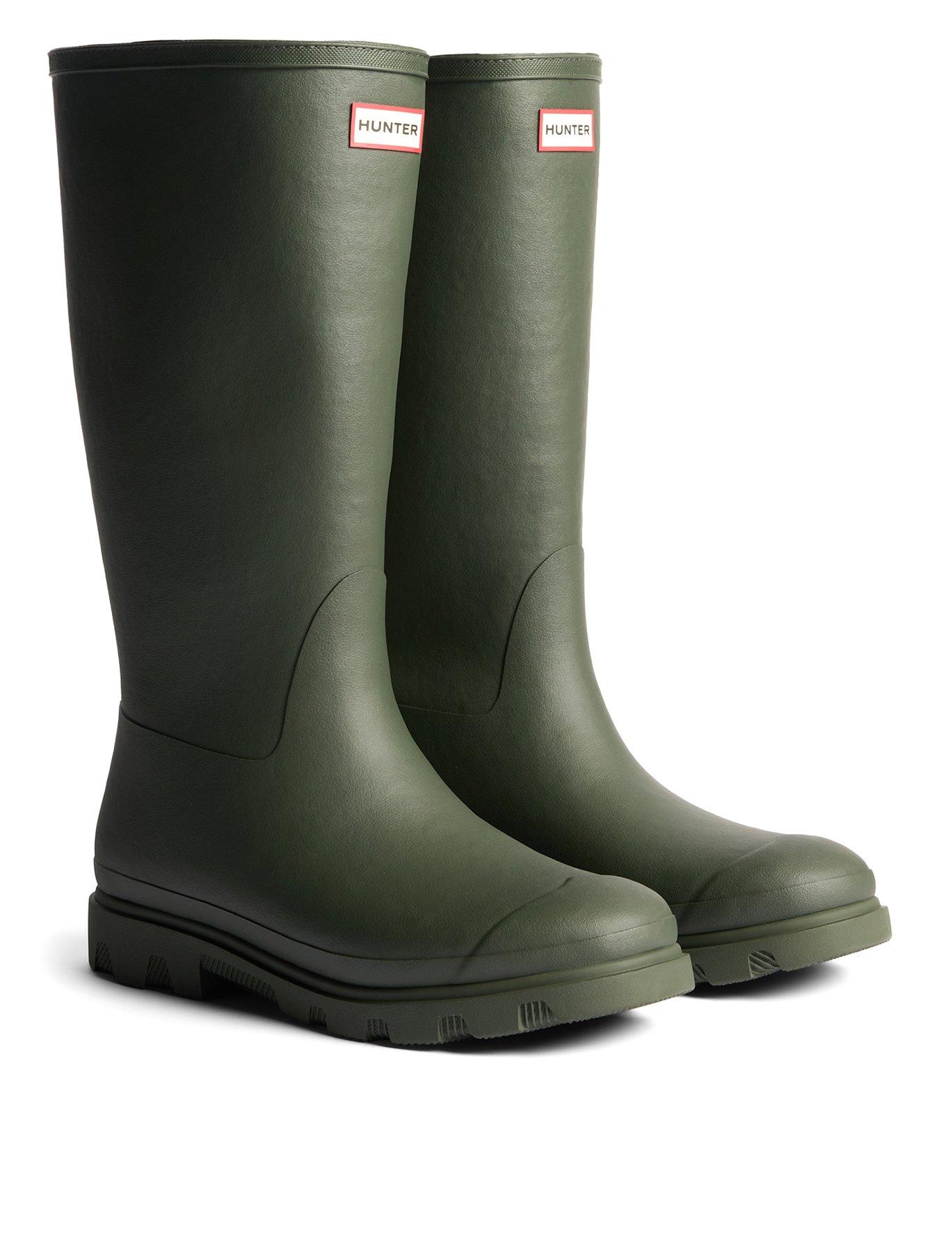 hunter-downpour-tall-insulated-wellington-boot-khaki
