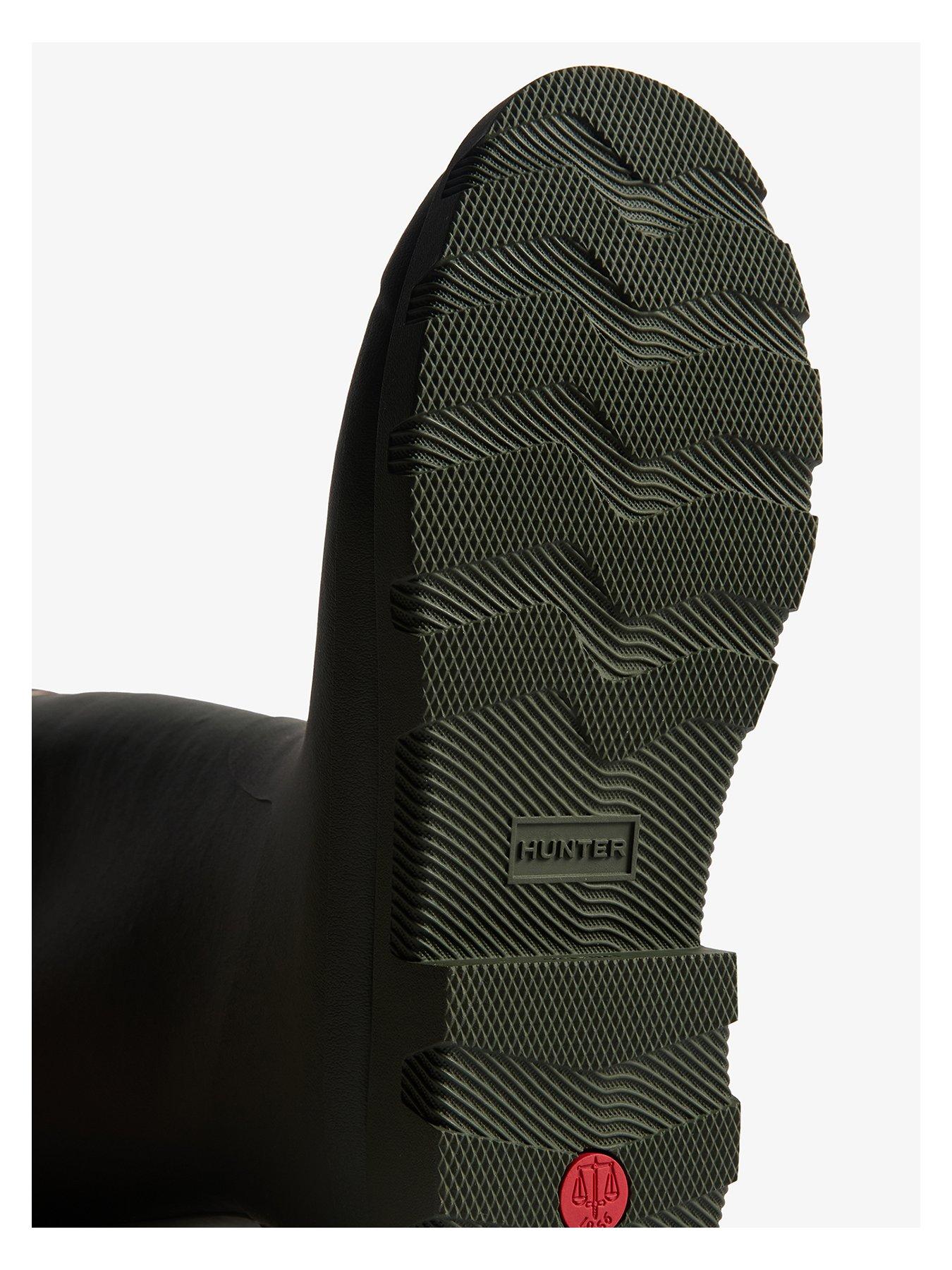  image of hunter-downpour-tall-insulated-wellington-boot-khaki