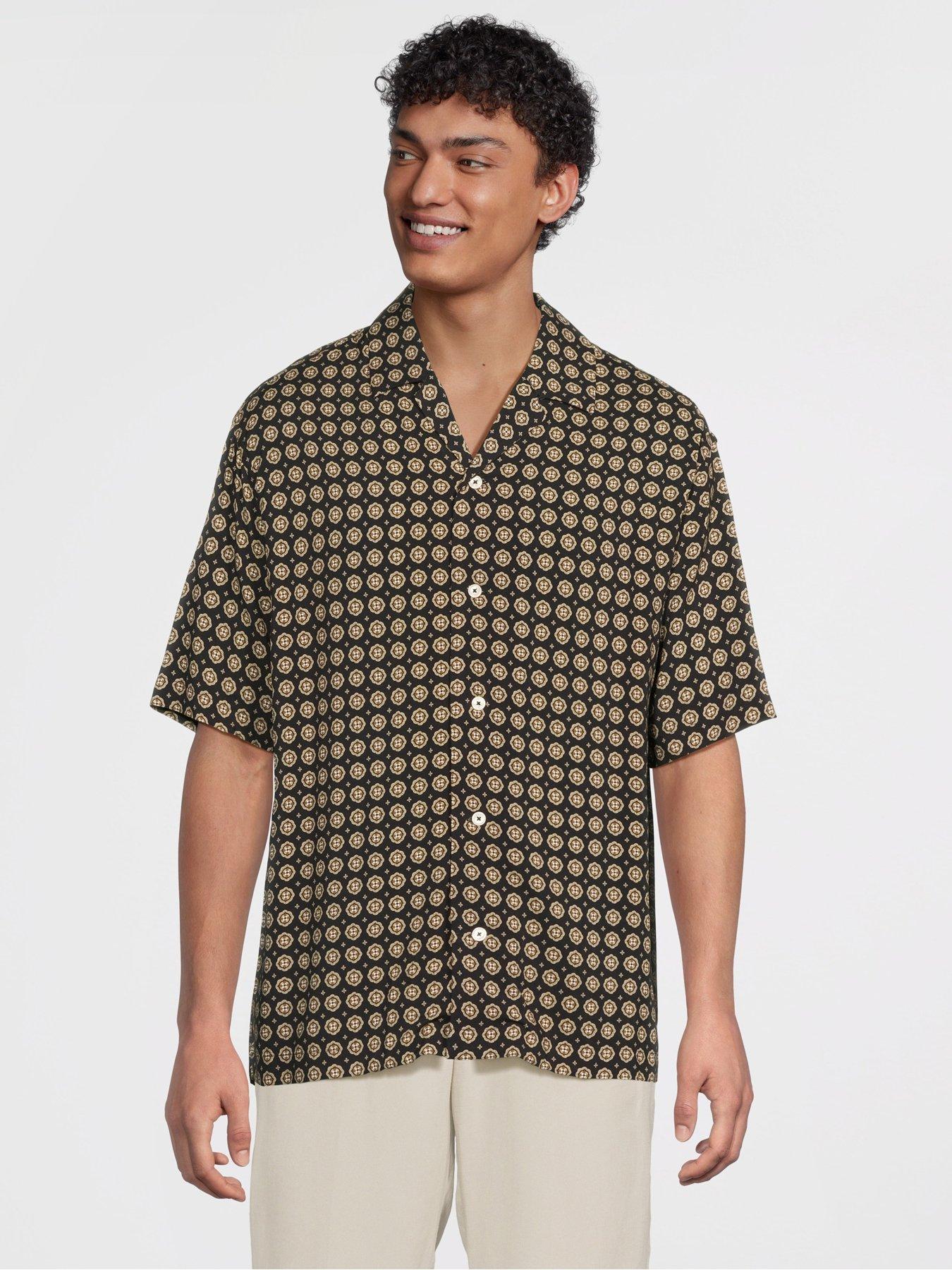 mango-chill-short-sleeve-printed-shirt-black