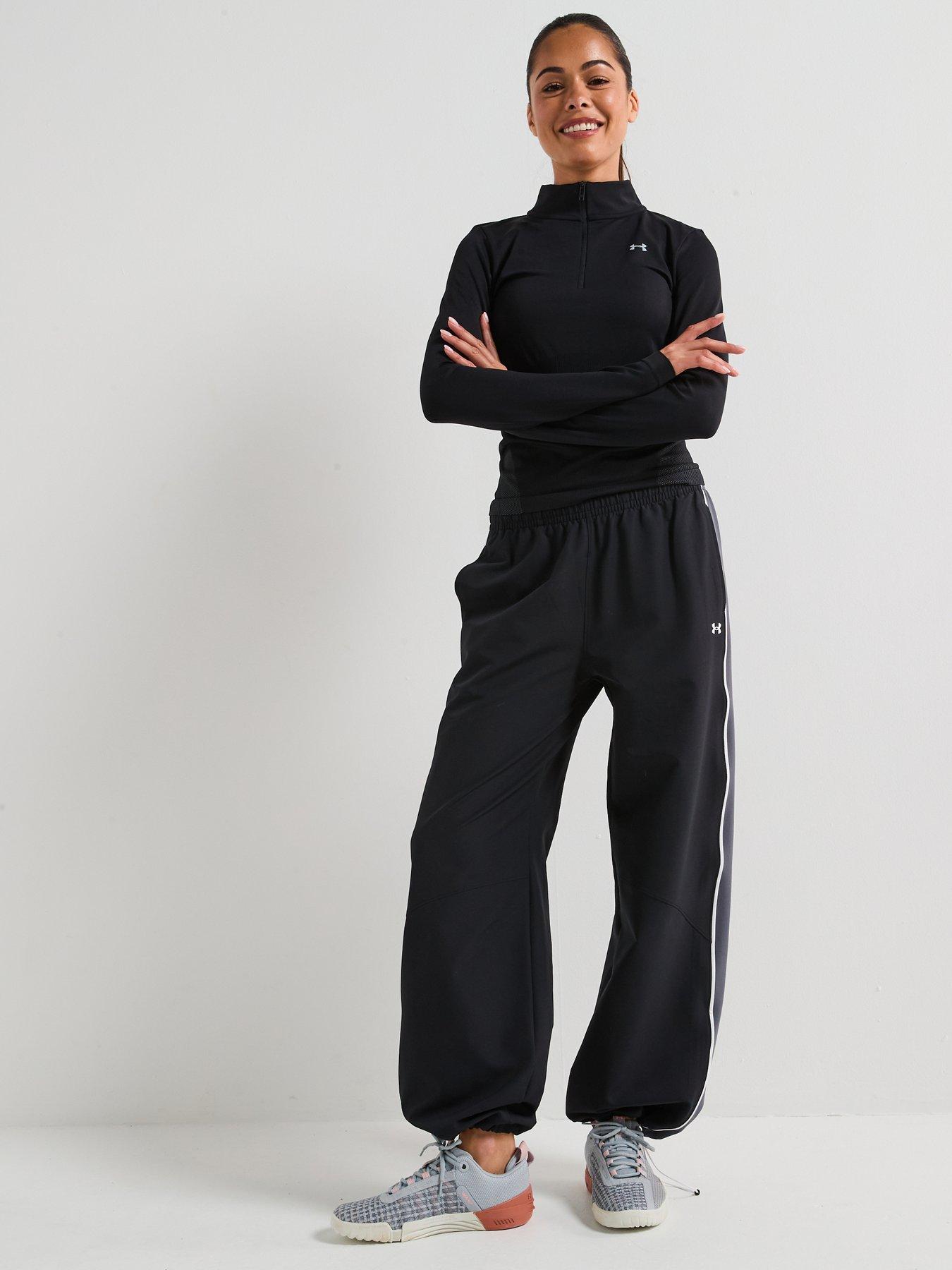  image of under-armour-womens-training-rival-woven-pants-black