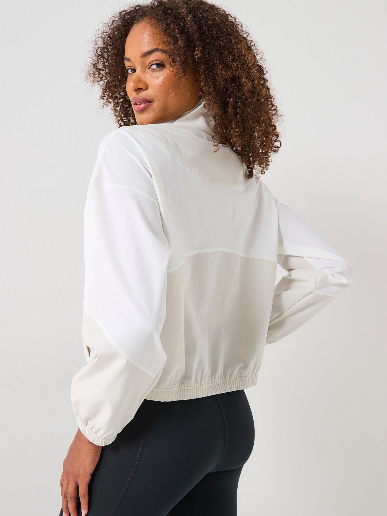  image of under-armour-womens-training-rival-woven-jacket-white