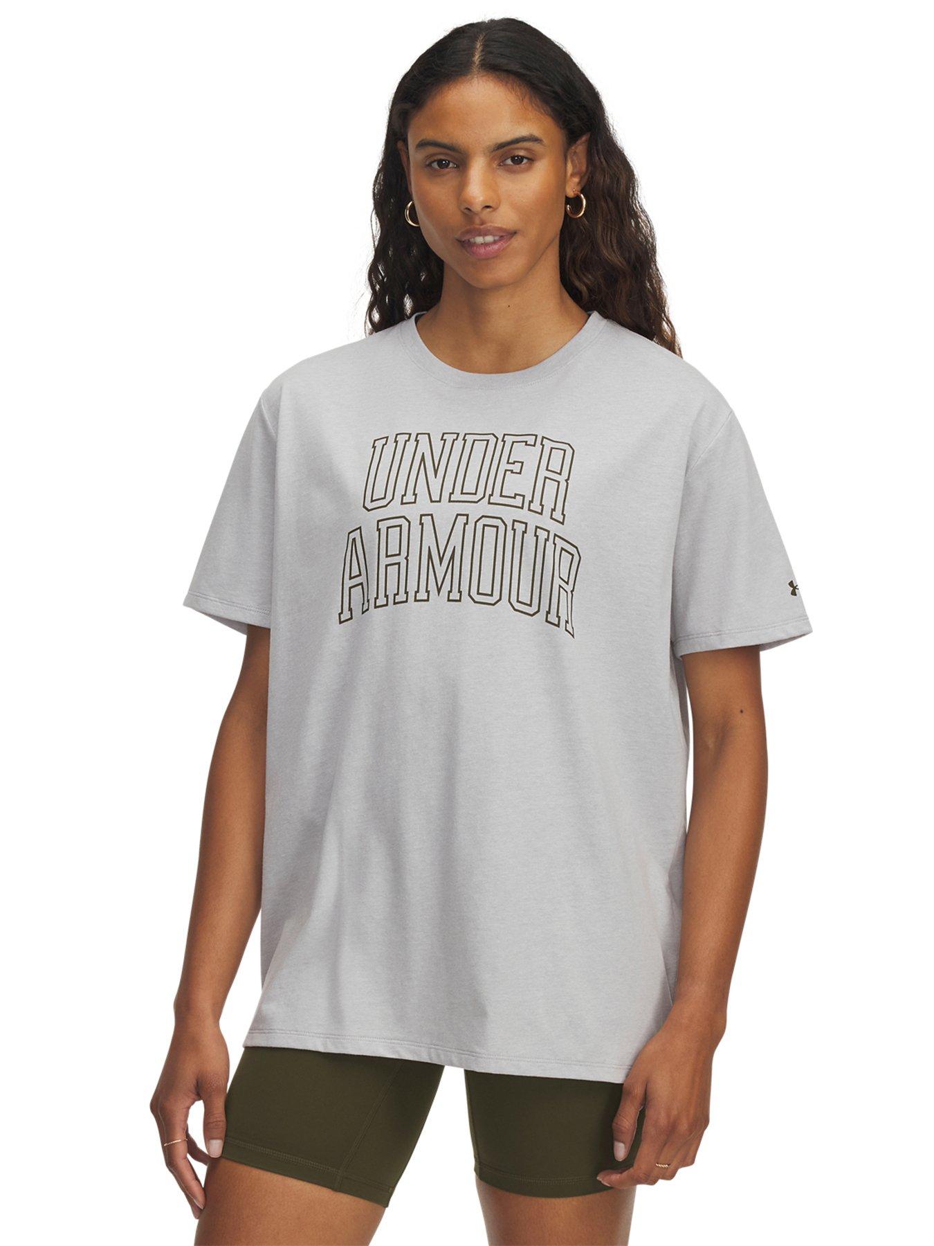 undefined Womens Training Rival Oversized Campus T-Shirt - Grey