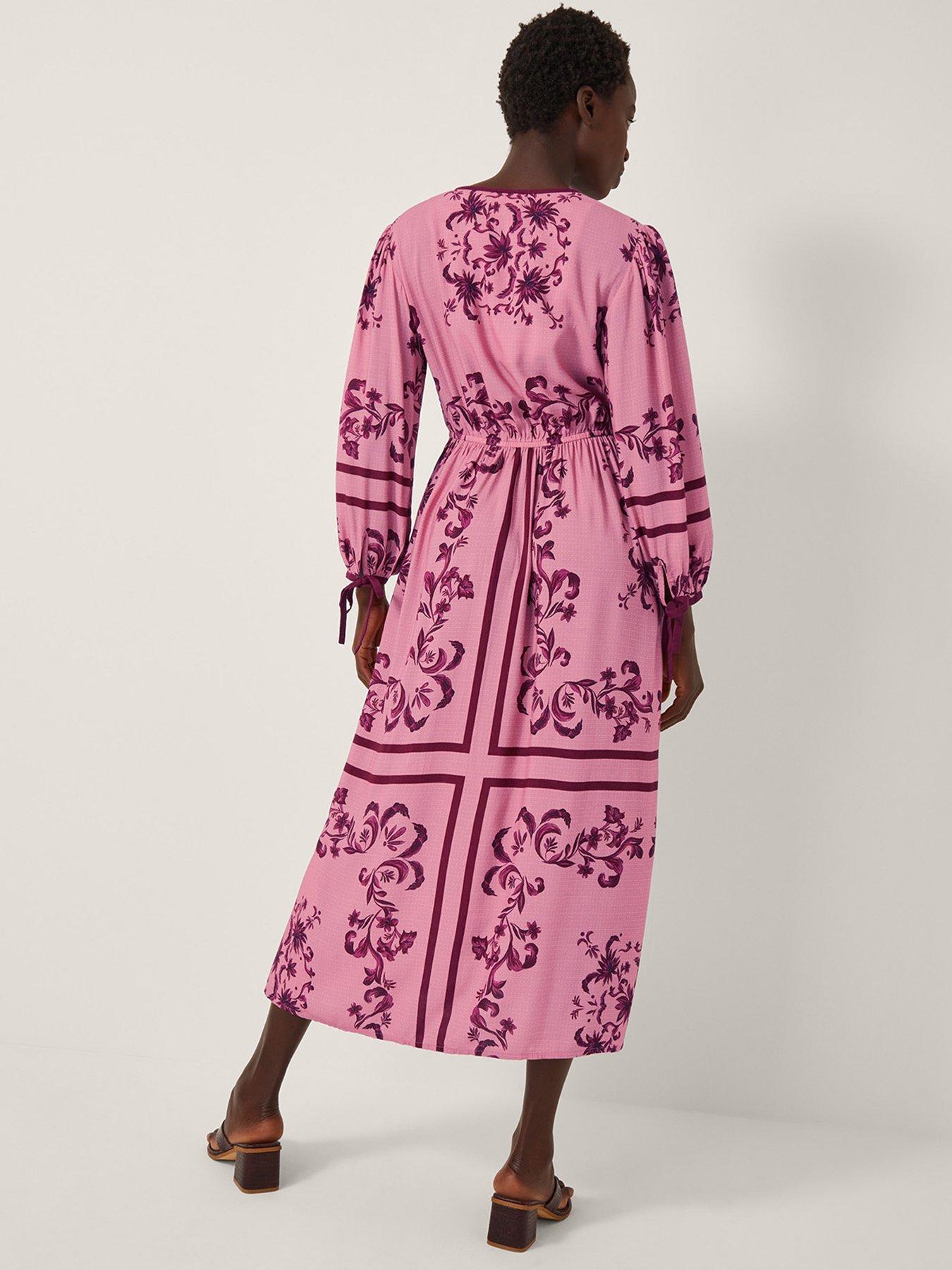Image 2 of 4 of Monsoon Matilde Print Dress - Pink