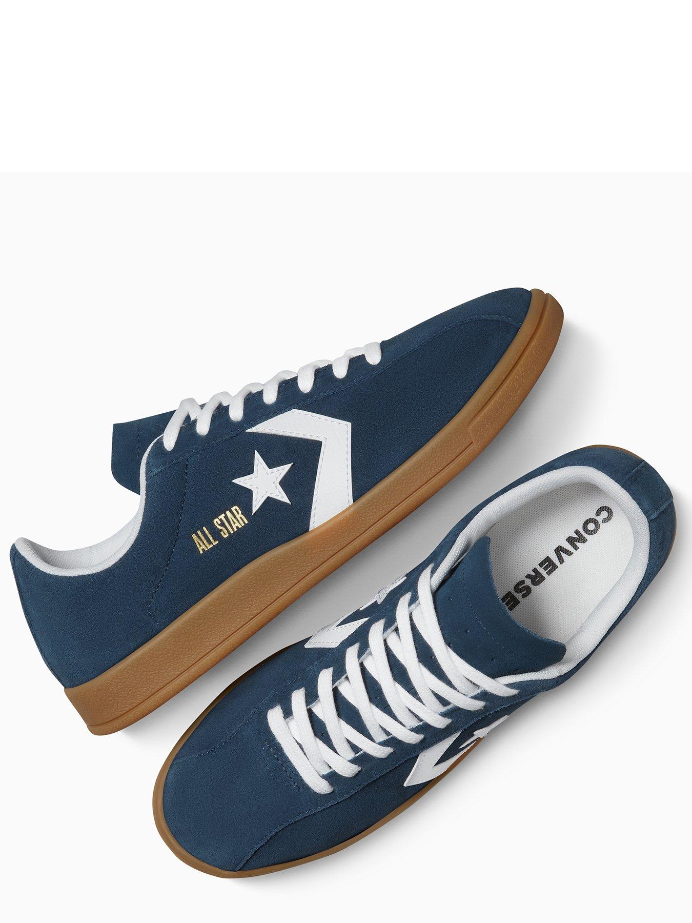  image of converse-mens-converse-classic-trainer-suede-low-top--blue