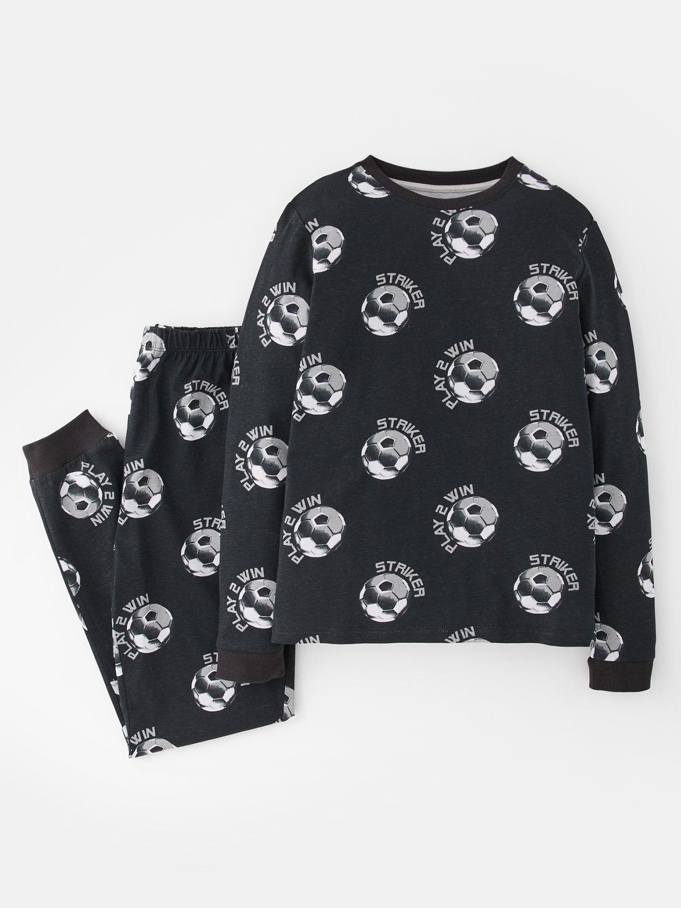  image of v-by-very-boys-3-pack-football-pyjamas-multi