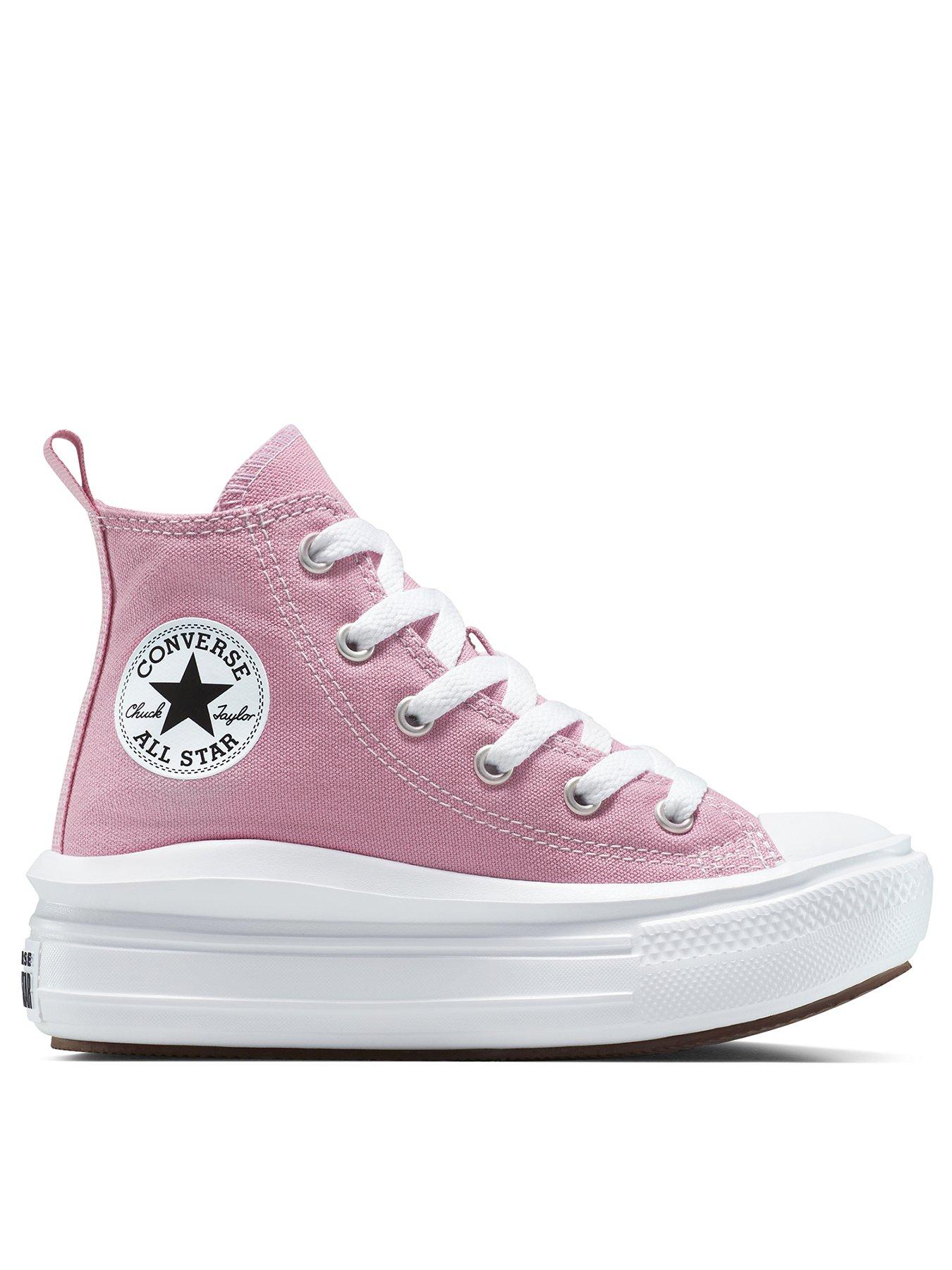 undefined Kids Chuck Taylor All Star Move Platform High Top - Pink