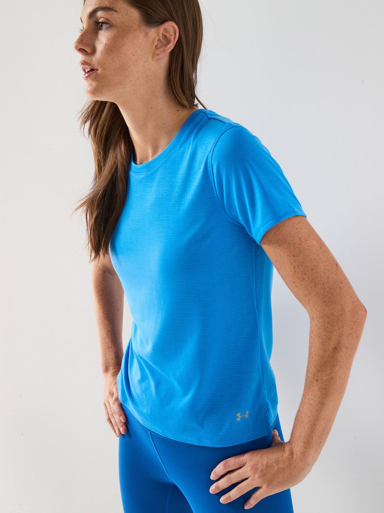 Image 1 of 6 of UNDER ARMOUR Womens Running Launch T-Shirt - Blue