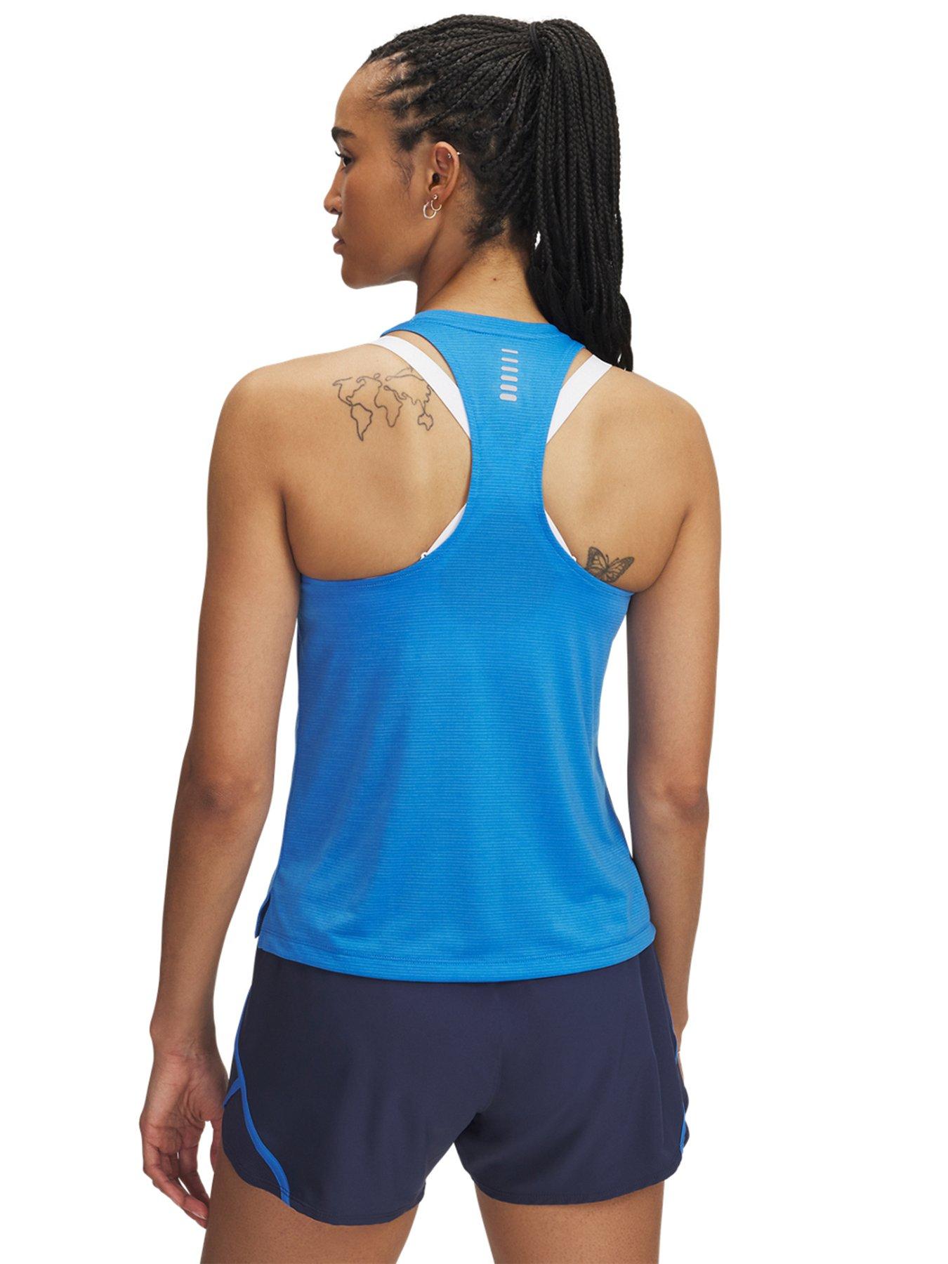 Image 2 of 2 of UNDER ARMOUR Womens Running Launch Tank - Blue