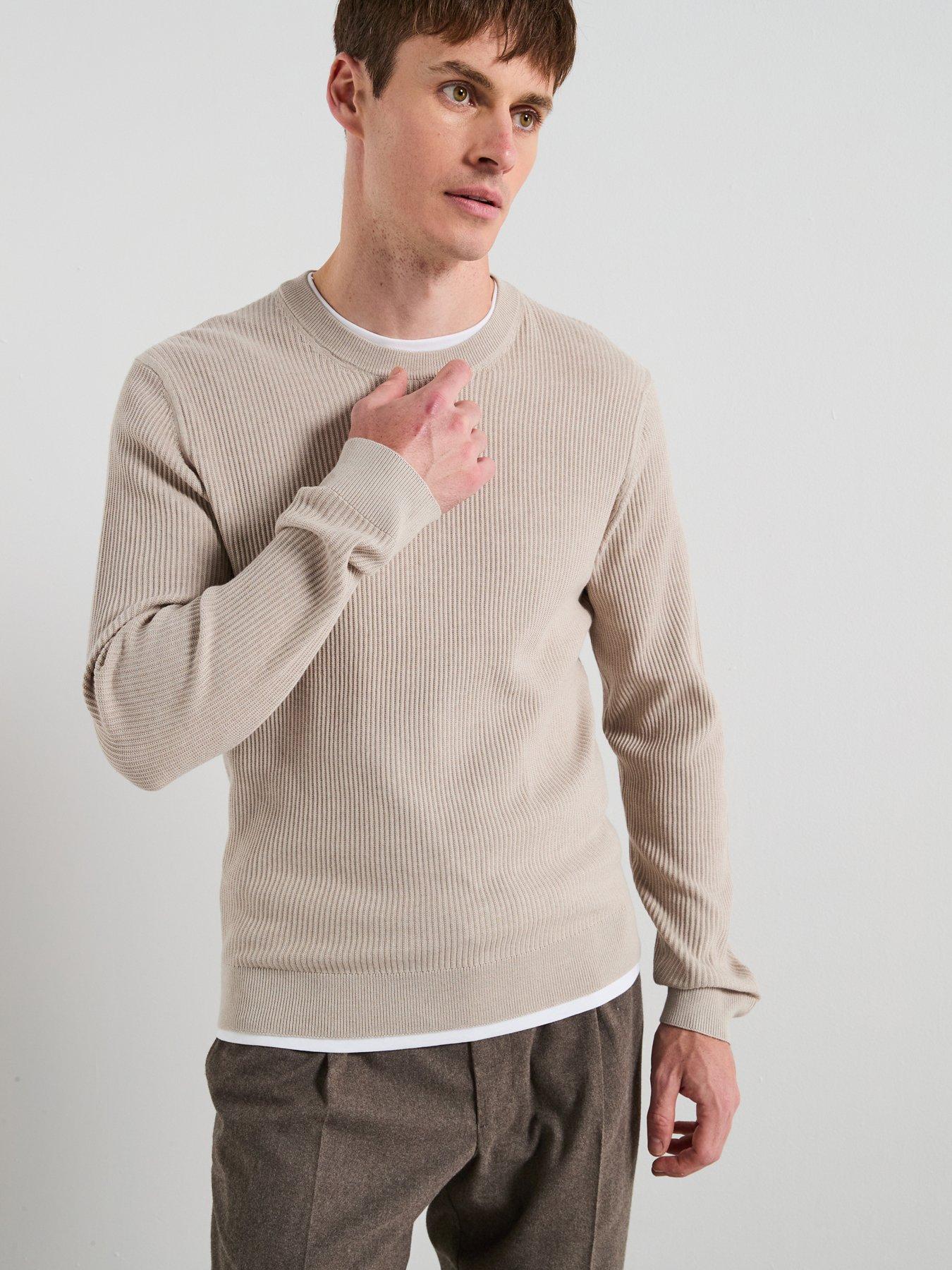 Mango Antigua Knitted Jumper - Navy