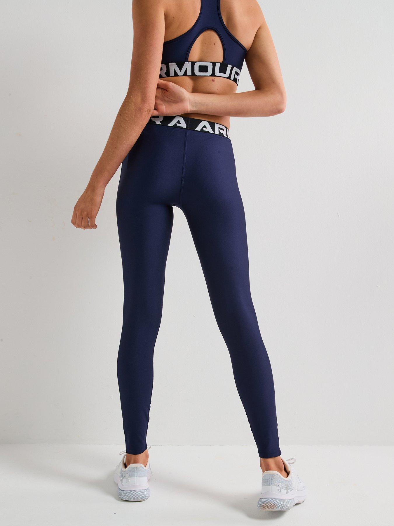 Image 2 of 6 of UNDER ARMOUR Womens Training HeatGear Tights - Navy