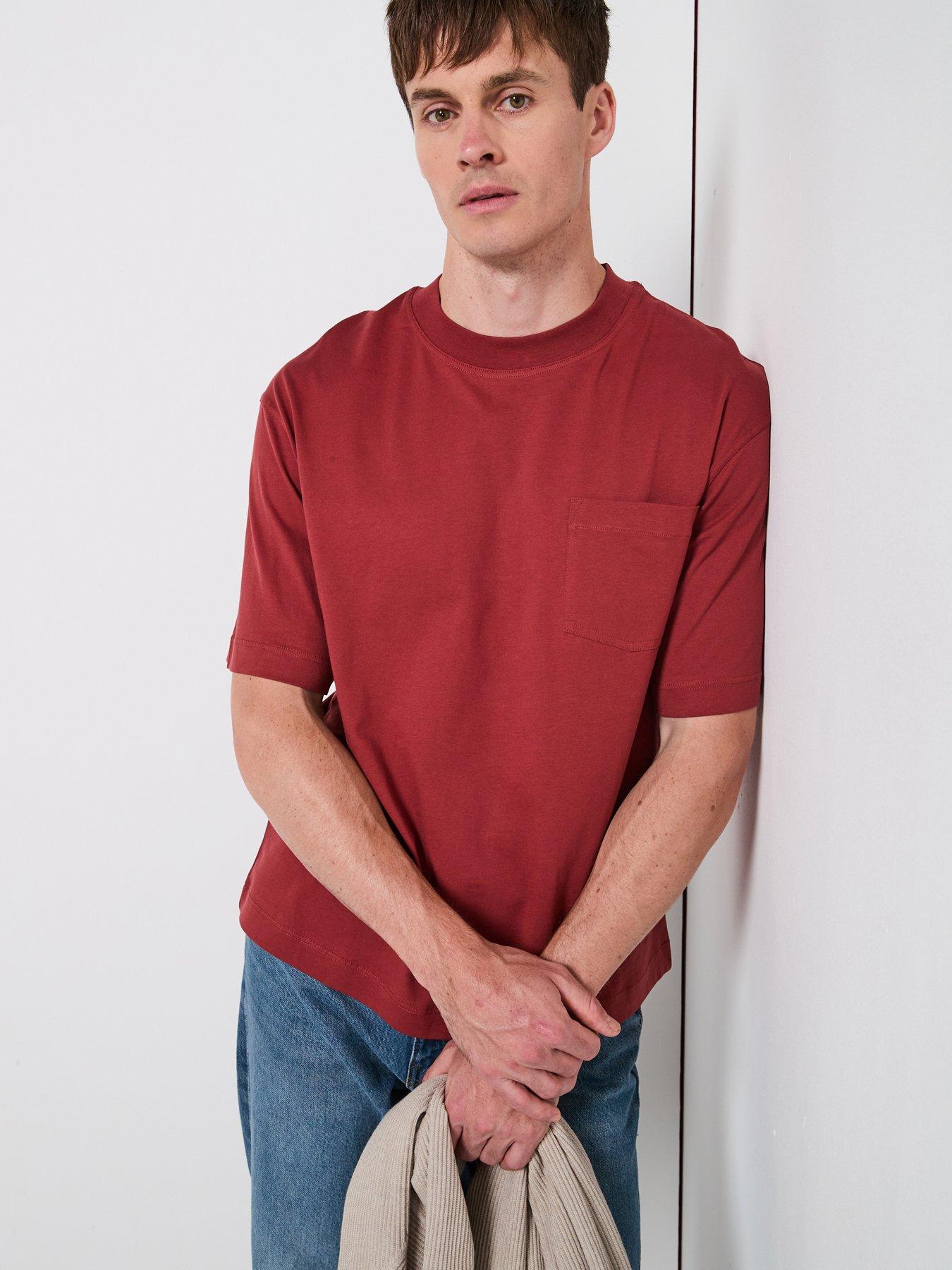 mango-single-pocket-detail-t-shirt-dark-red
