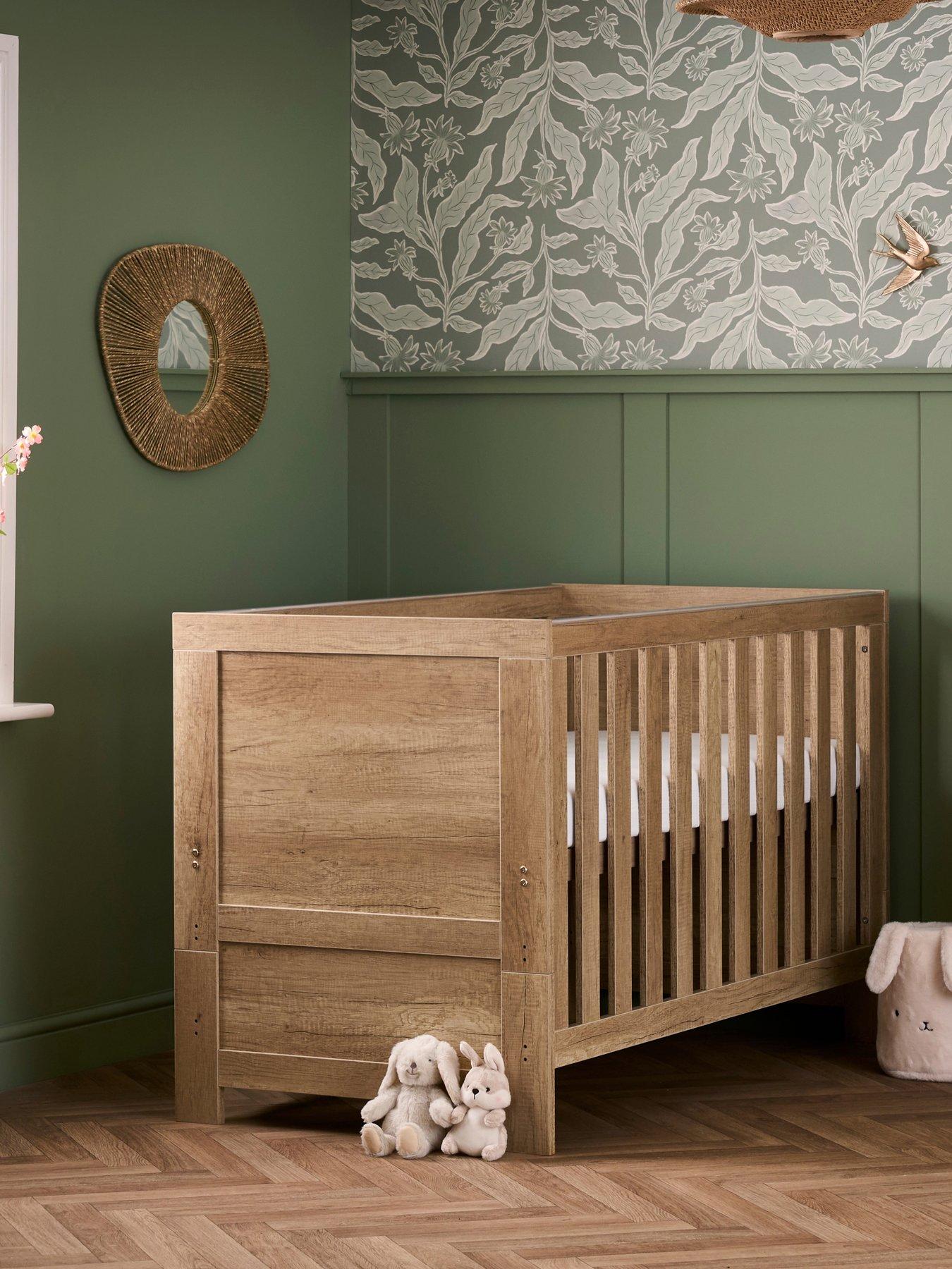 Image 1 of 6 of Obaby Nika Cot Bed - Oak