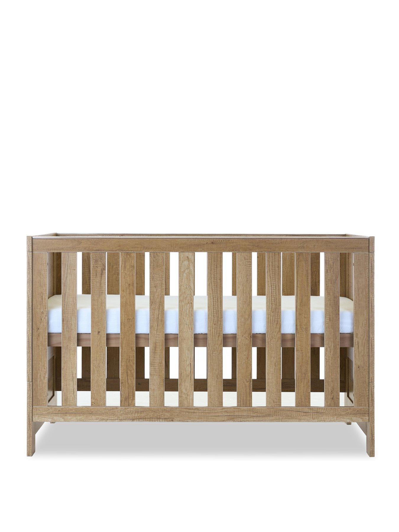  image of obaby-nika-cot-bed-amp-under-drawer-oak