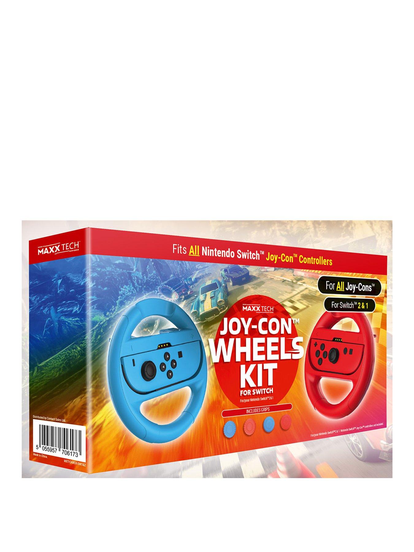 Image 1 of 7 of Maxx Tech Joy-Con Wheel &amp; Grips Kit for Nintendo&nbsp;Switch 2&amp;1