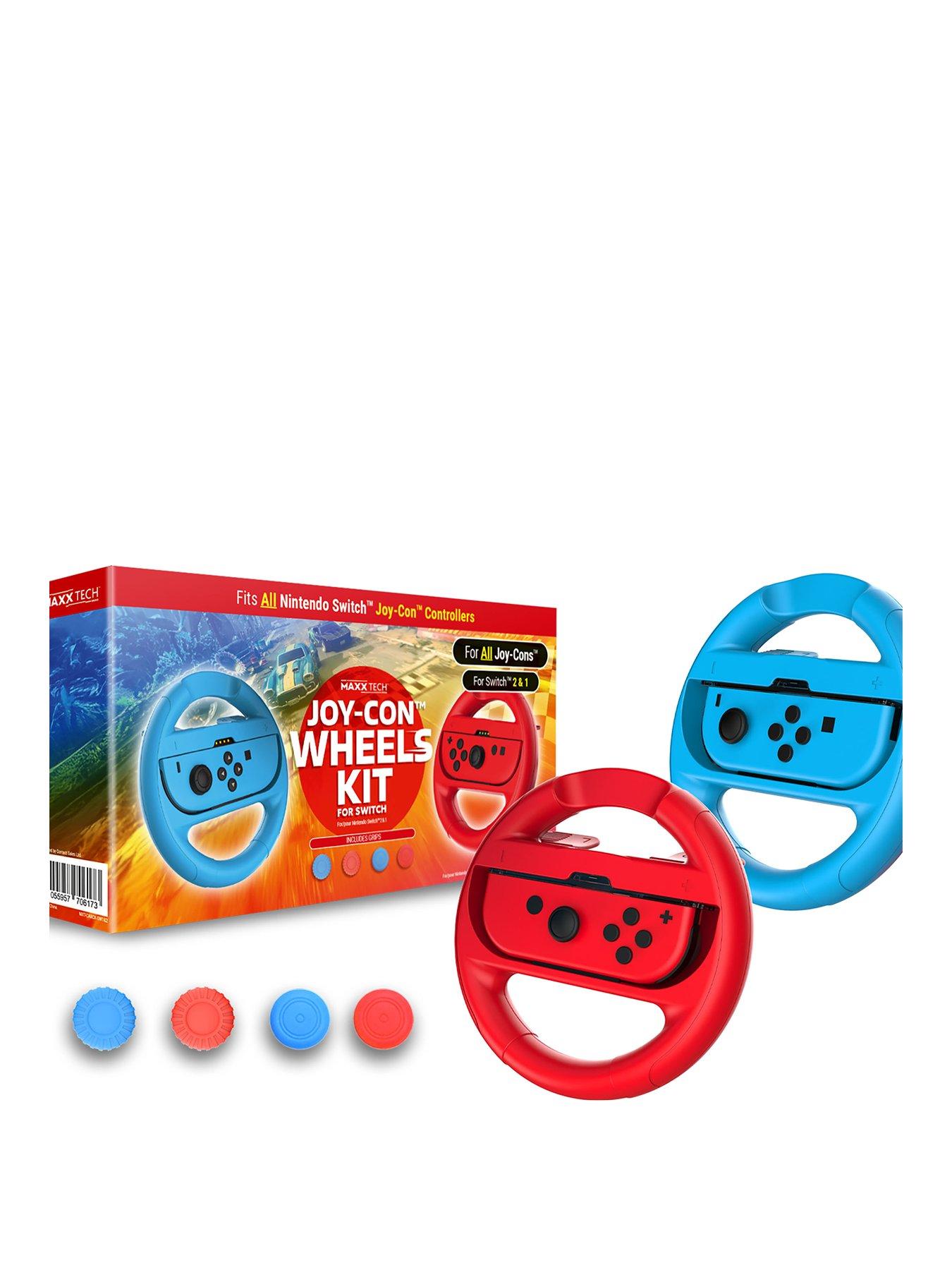 Image 2 of 7 of Maxx Tech Joy-Con Wheel &amp; Grips Kit for Nintendo&nbsp;Switch 2&amp;1