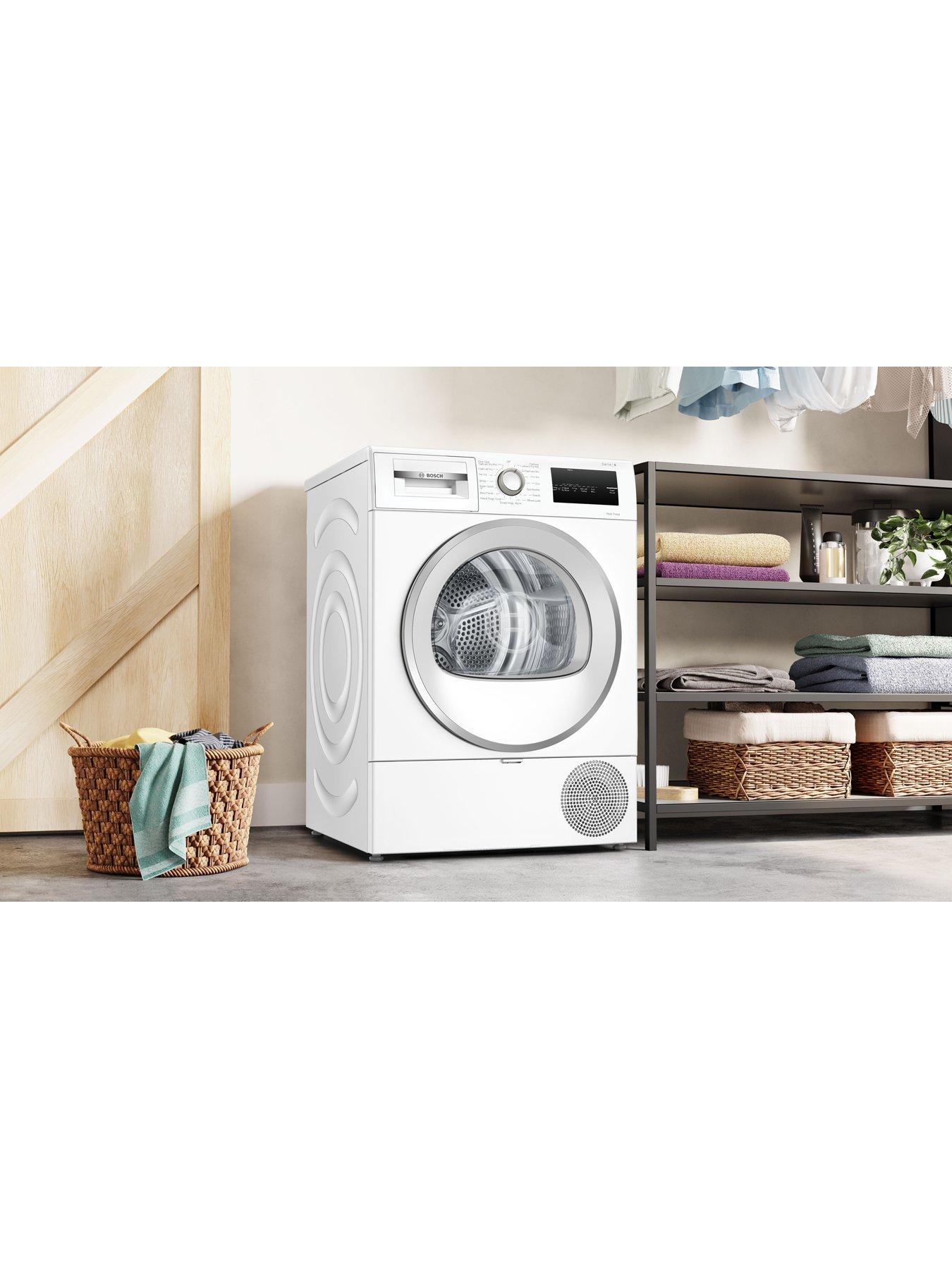 Image 3 of 7 of Bosch WQG24502GB, 9kg Tumble Dryer, Heat Pump, SelfCleaning Condenser, Hygiene Plus, Half Load, AutoDry, LED Display/ jog dial