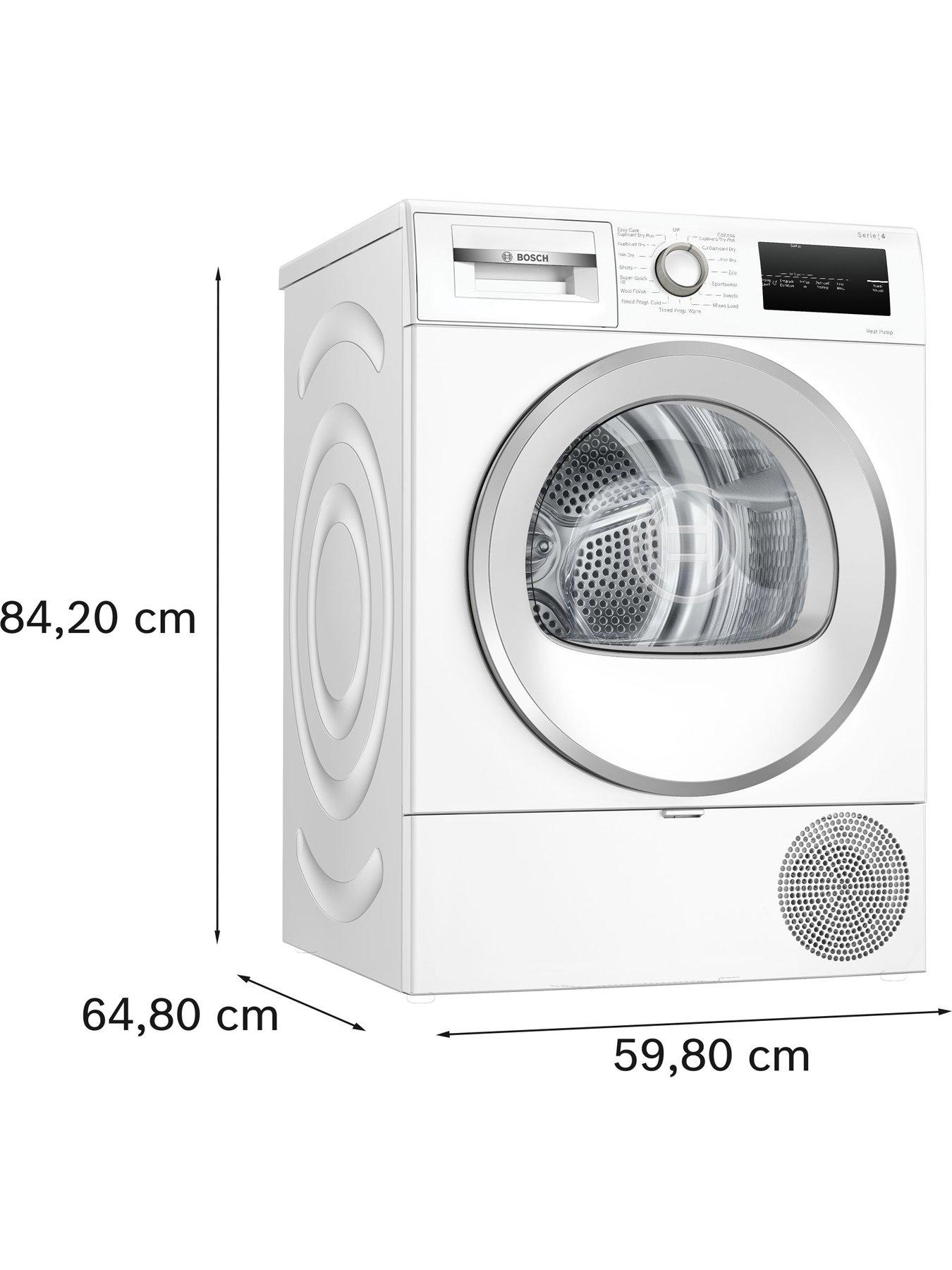 Image 6 of 7 of Bosch WQG24502GB, 9kg Tumble Dryer, Heat Pump, SelfCleaning Condenser, Hygiene Plus, Half Load, AutoDry, LED Display/ jog dial