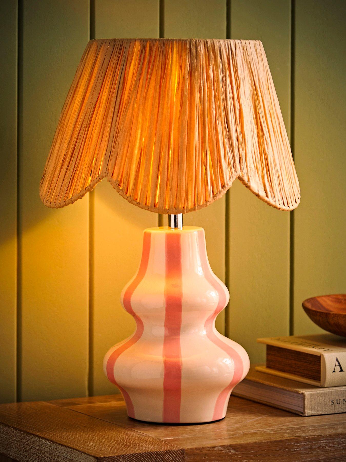 undefined Perrie Blush Ceramic Table Lamp