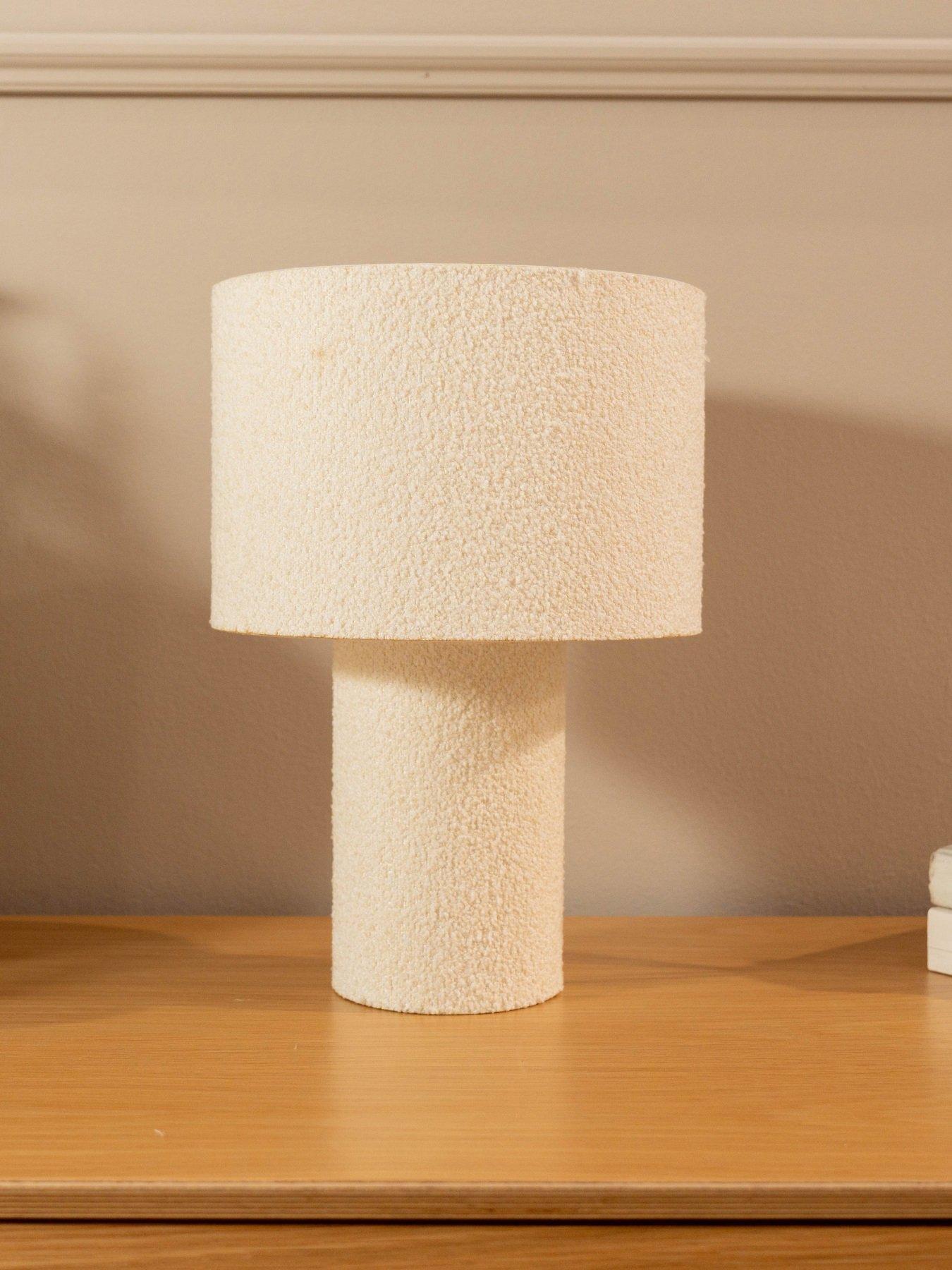 undefined Ash Natural Boucle Table Lamp