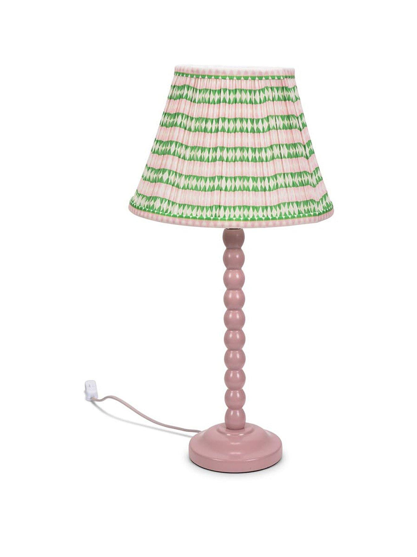 Image 1 of 1 of ValueLights Bobbles Painted Table Lamp with Shade