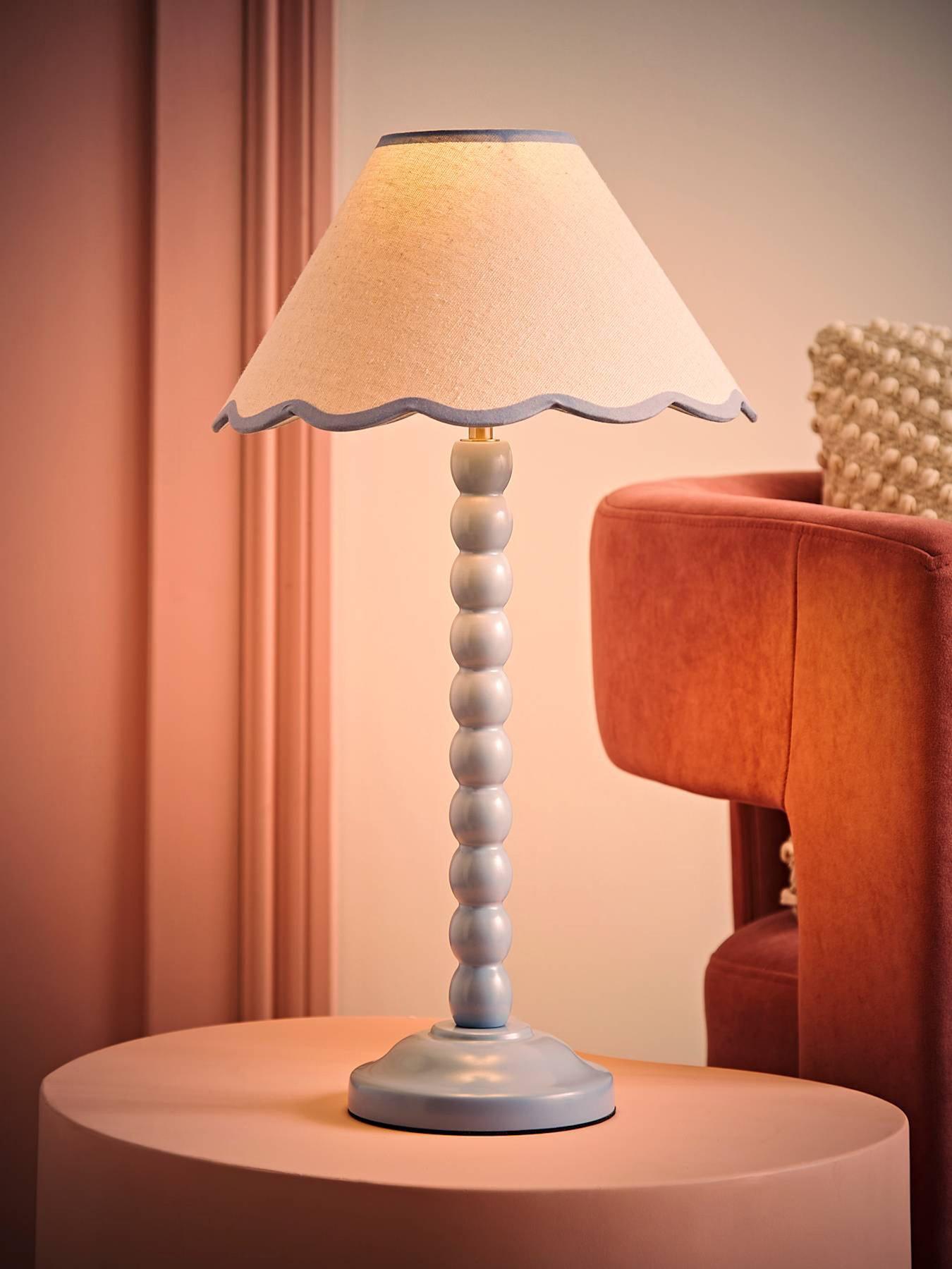Image 5 of 7 of ValueLights Bobbles Painted Table Lamp with Shade