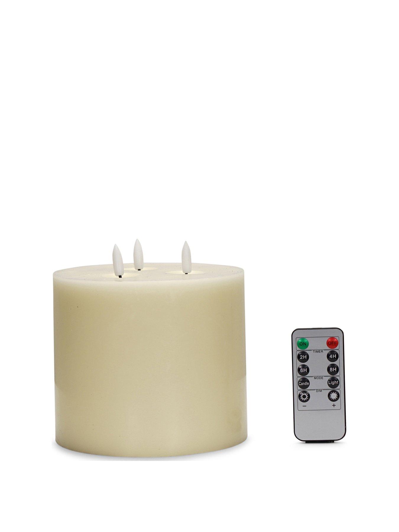 Image 2 of 7 of ValueLights Led 3 Wick Flickering Candle With Remote Control