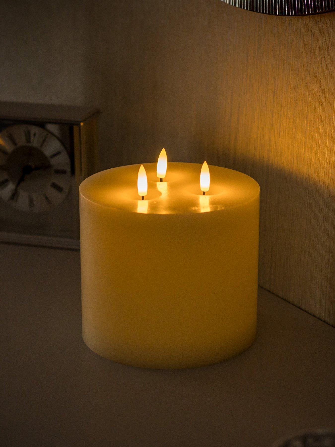Image 4 of 7 of ValueLights Led 3 Wick Flickering Candle With Remote Control