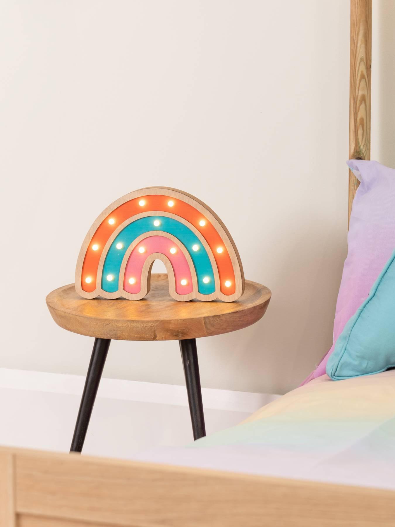 undefined Wooden Rainbow Table Lamp