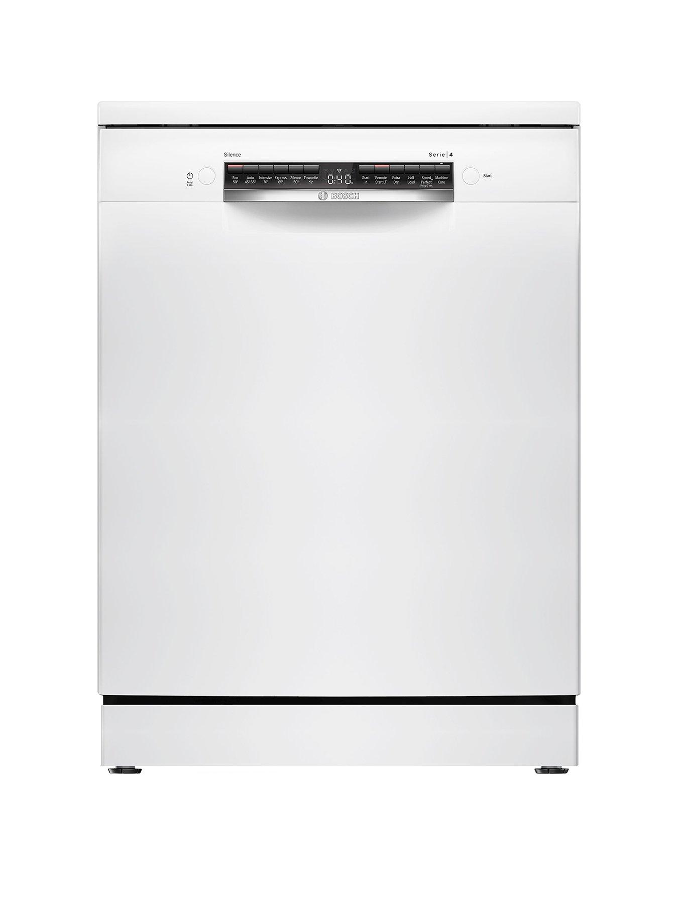 Bosch Series 4 SMS4EMW06G Full Size, 14-Place Settings Dishwasher with Extra Dry - White - B Rated