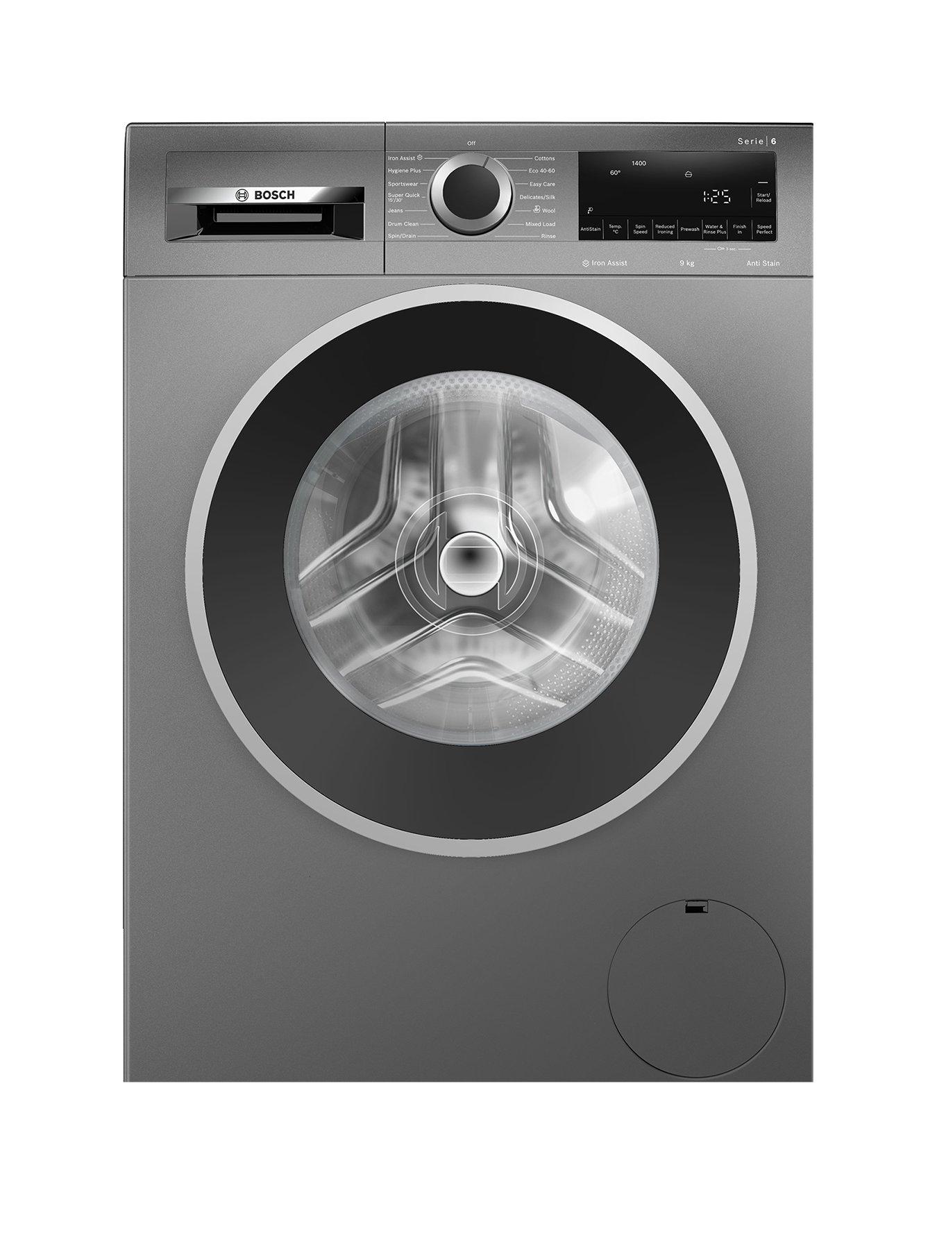Bosch Series 6 WGG244ZCGB 9kg Load, 1400rpm Spin AntiStain Washing Machine - Graphite - A Rated