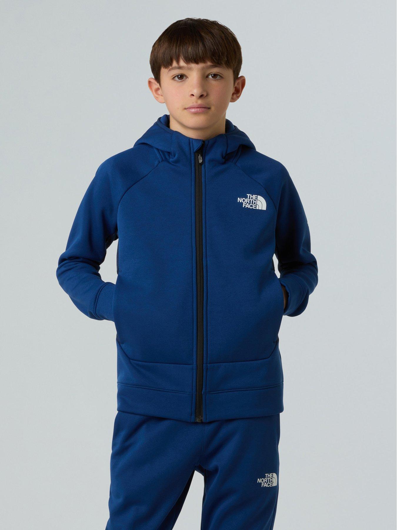 Image 1 of 6 of The North Face Boys Mountain Athletics Full Zip Hoodie - Blue