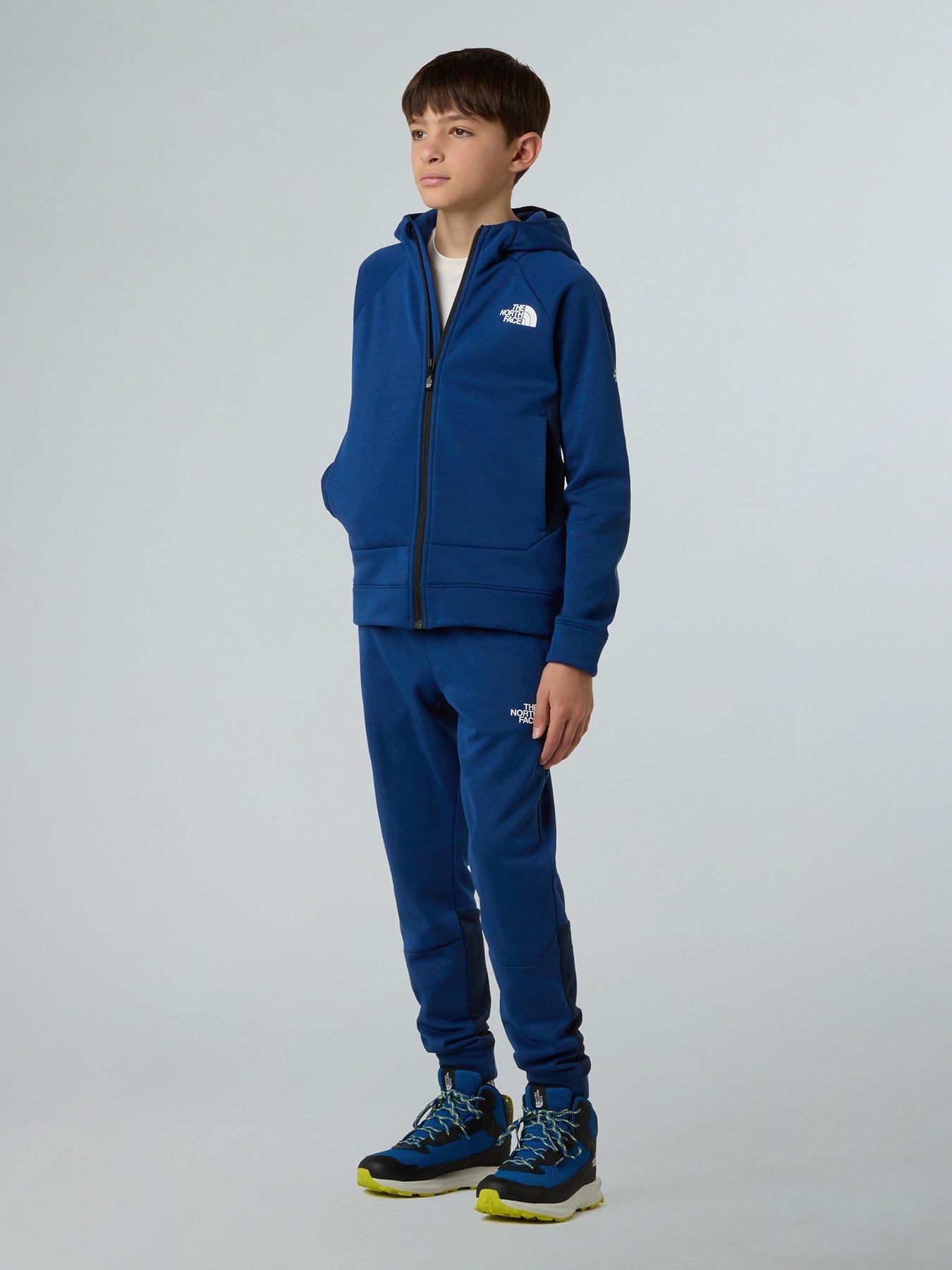 Image 2 of 6 of The North Face Boys Mountain Athletics Full Zip Hoodie - Blue