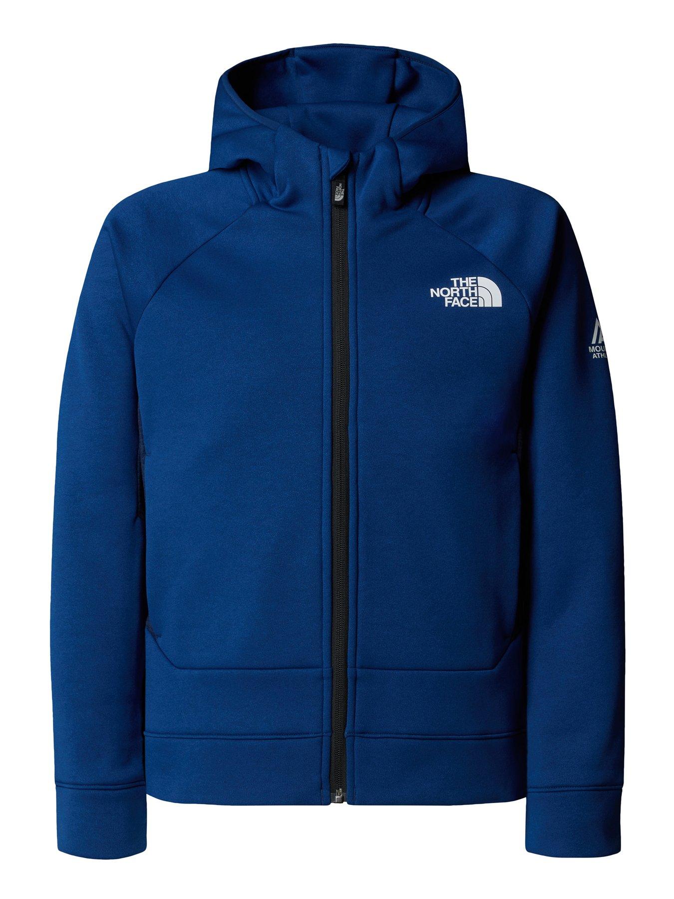 Image 5 of 6 of The North Face Boys Mountain Athletics Full Zip Hoodie - Blue