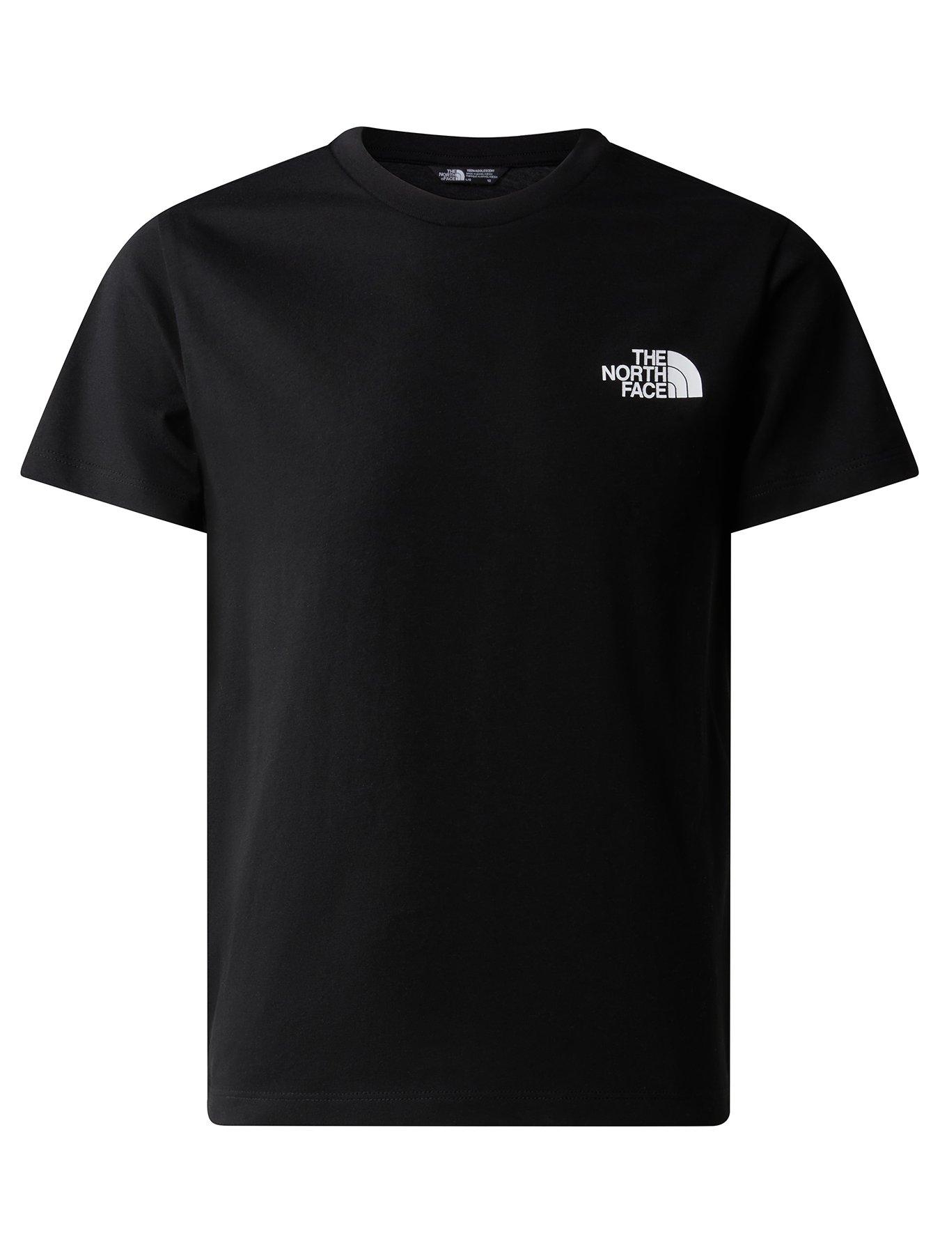 Image 1 of 2 of The North Face Boys Simple Dome Logo Crew Neck T-Shirt - Black