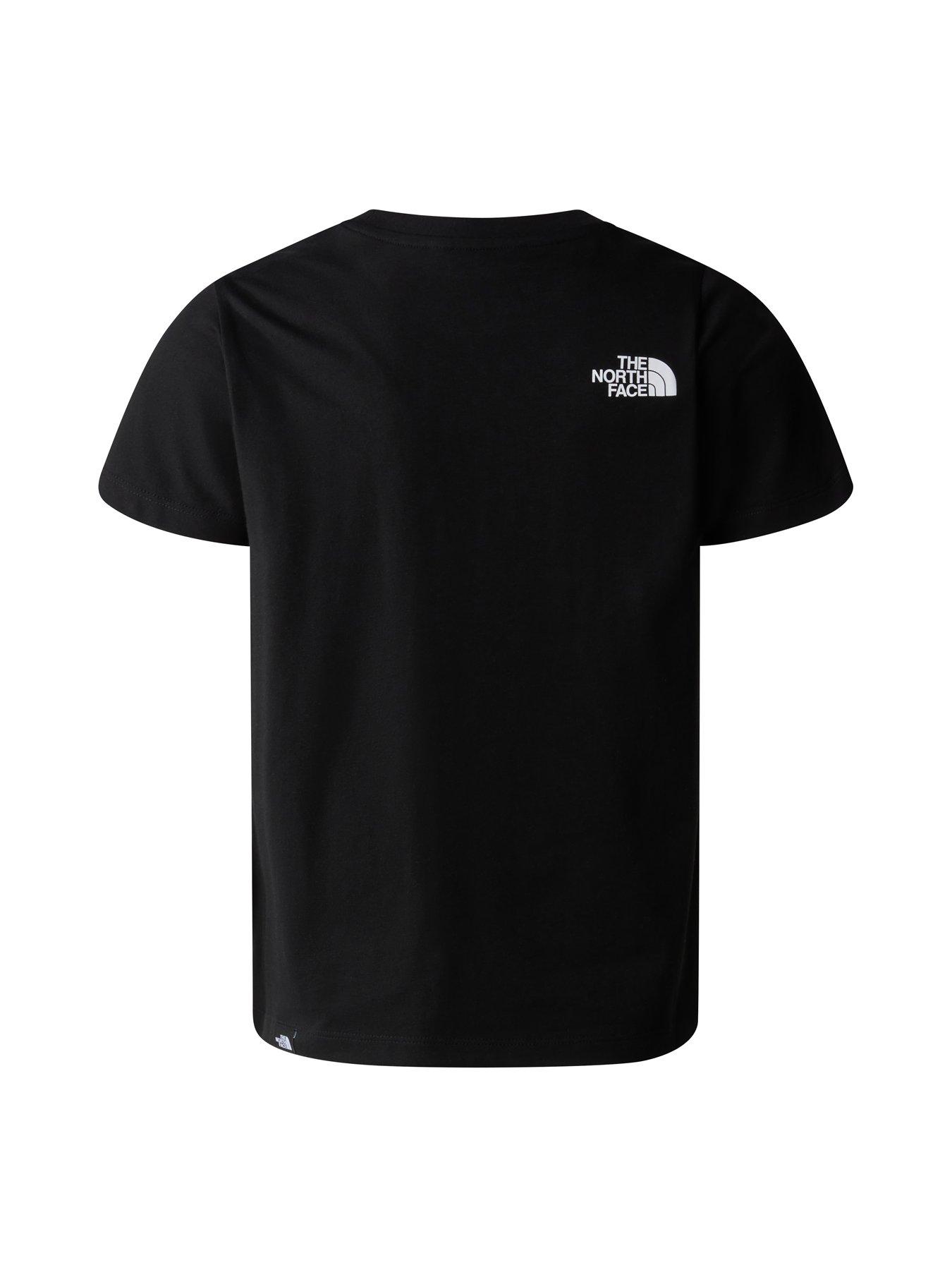 Image 2 of 2 of The North Face Boys Simple Dome Logo Crew Neck T-Shirt - Black