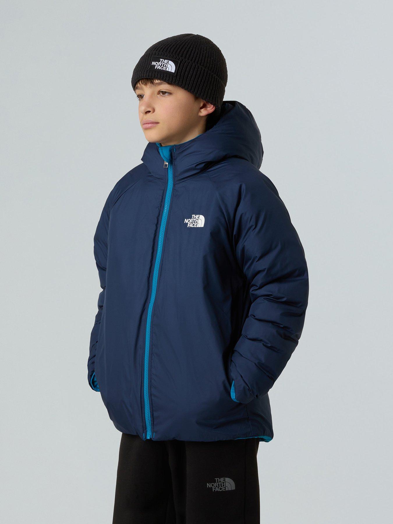 Image 2 of 4 of The North Face Boys Reversible Perrito Hooded Jacket - Blue