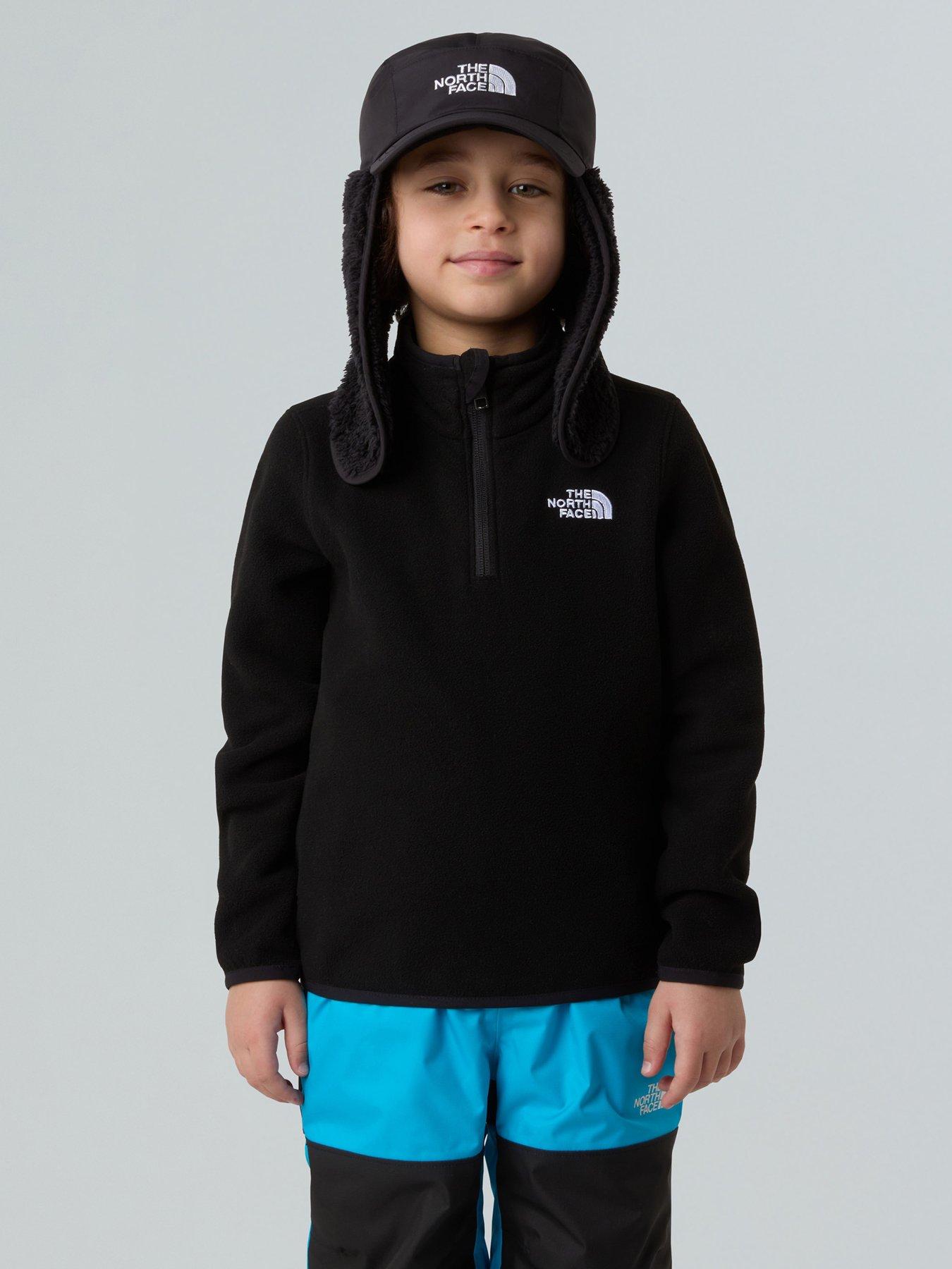 Image 1 of 3 of The North Face Kid Glacier 1/4 Zip Pullover - Black