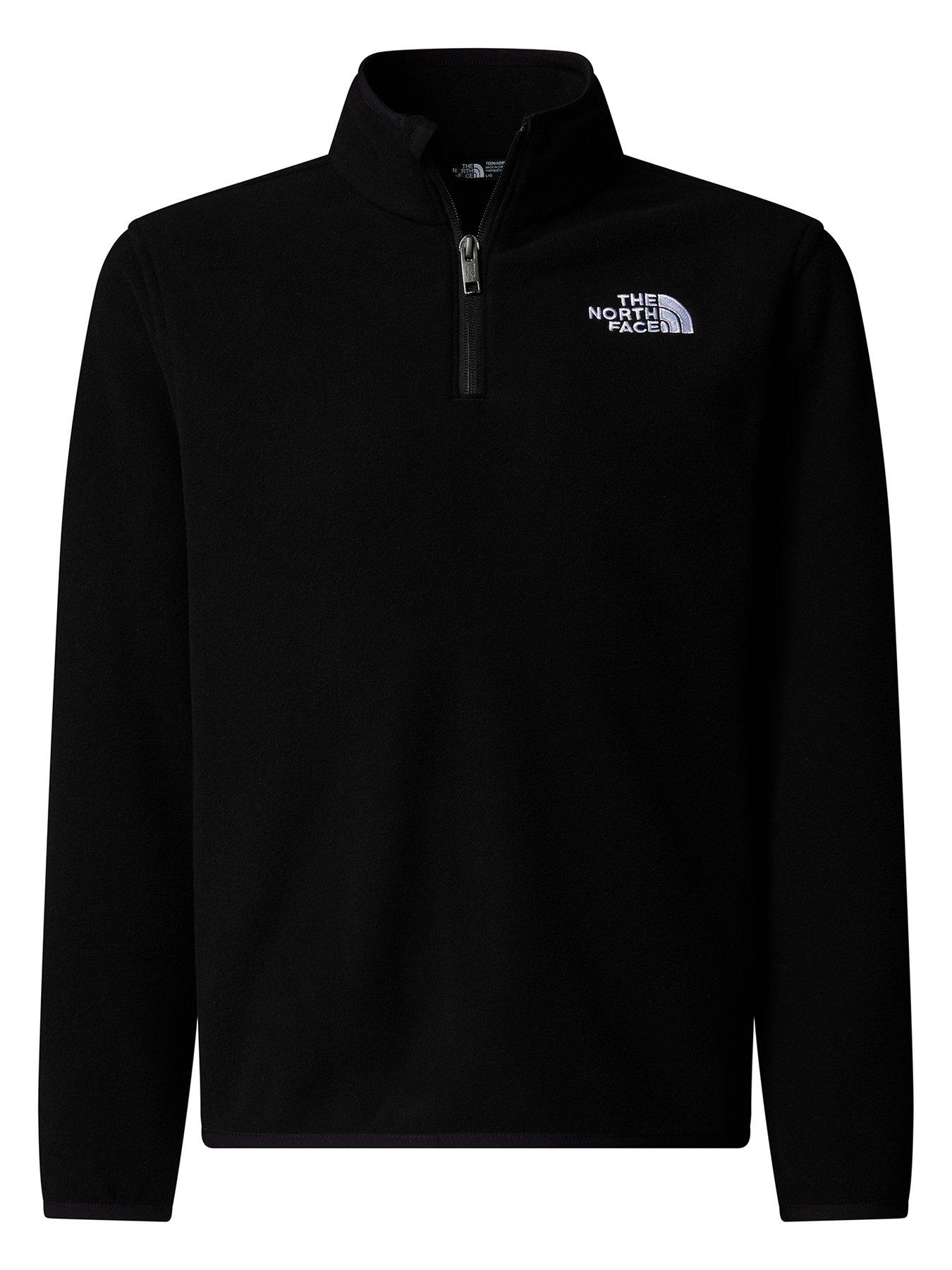 Image 2 of 5 of The North Face Teen Glacier 1/4 Zip Pullover - Black