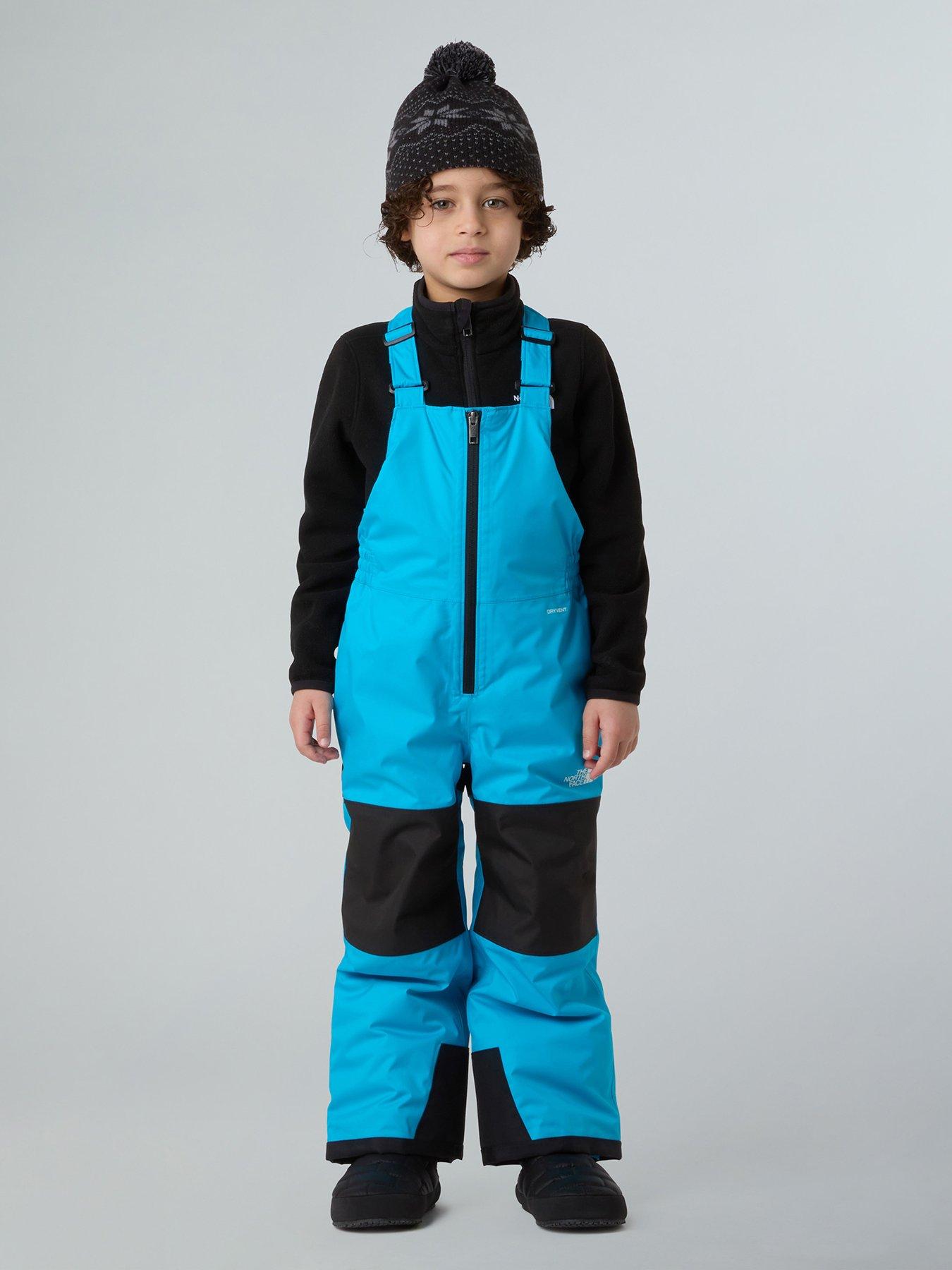 The North Face Kids Freedom Insulated Ski Bib Trousers- Blue