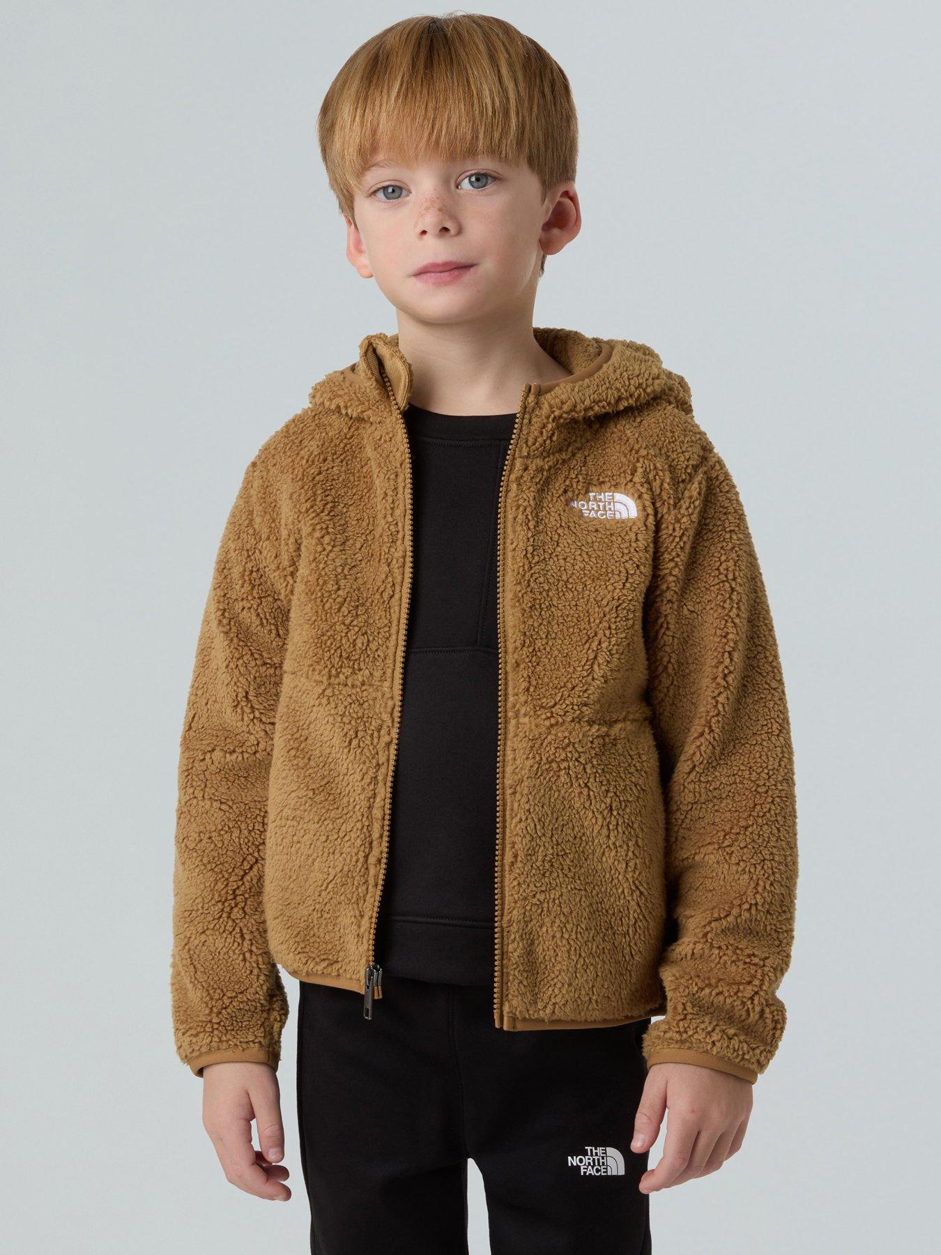the-north-face-kids-campshire-full-zip-hoodie-brown