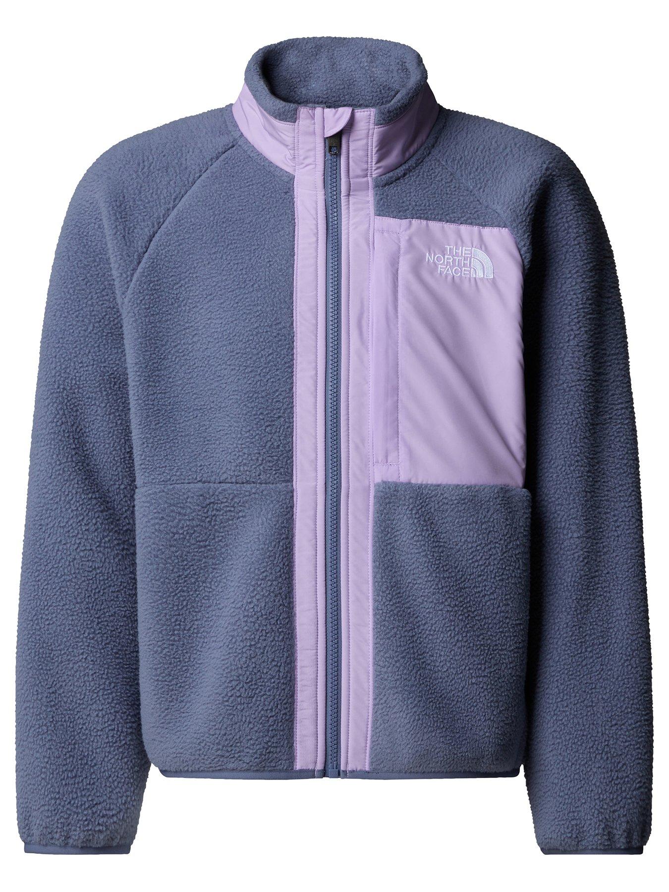Image 2 of 6 of The North Face Girls Yumiori Full Zip Jacket - Grey/lilac
