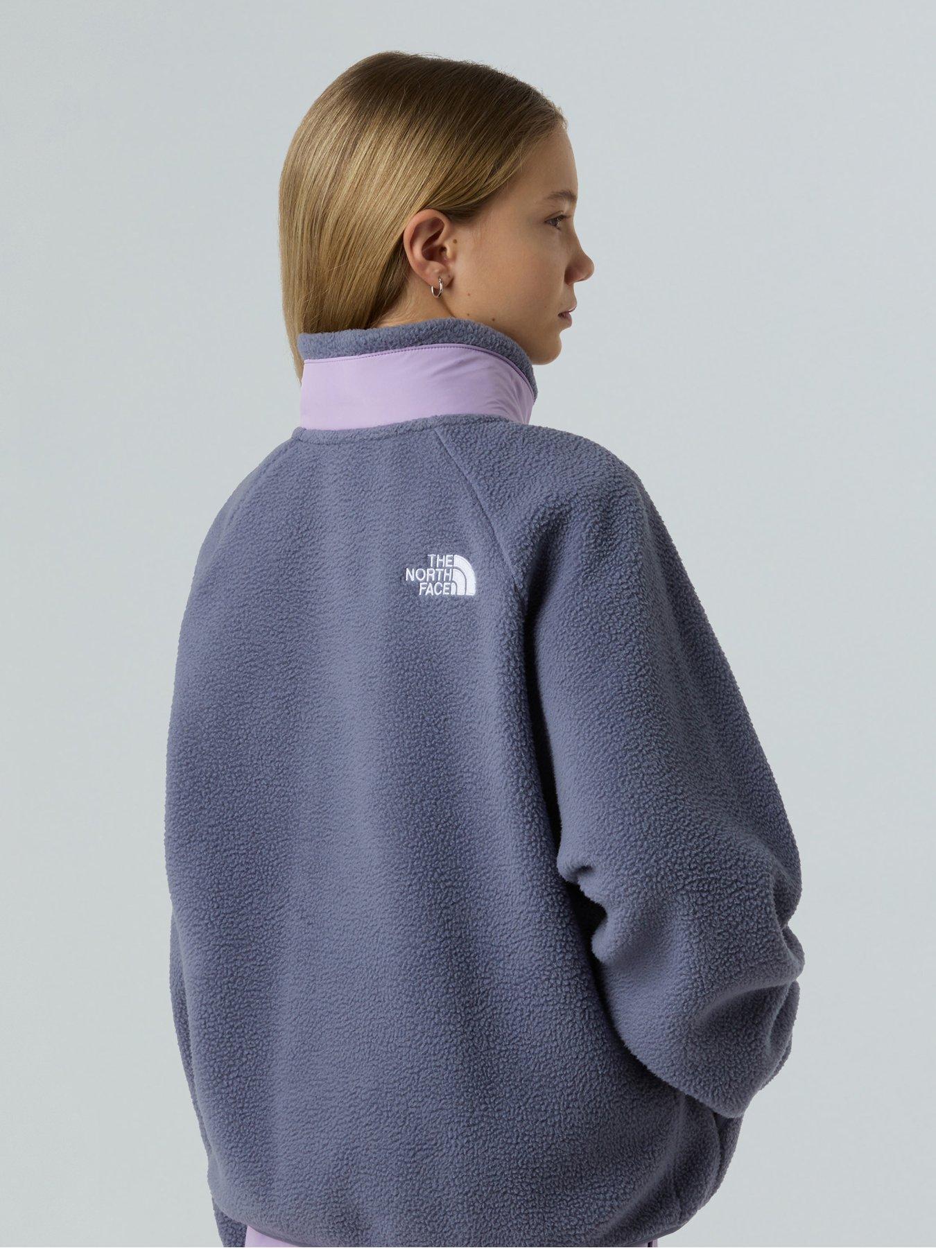 Image 4 of 6 of The North Face Girls Yumiori Full Zip Jacket - Grey/lilac